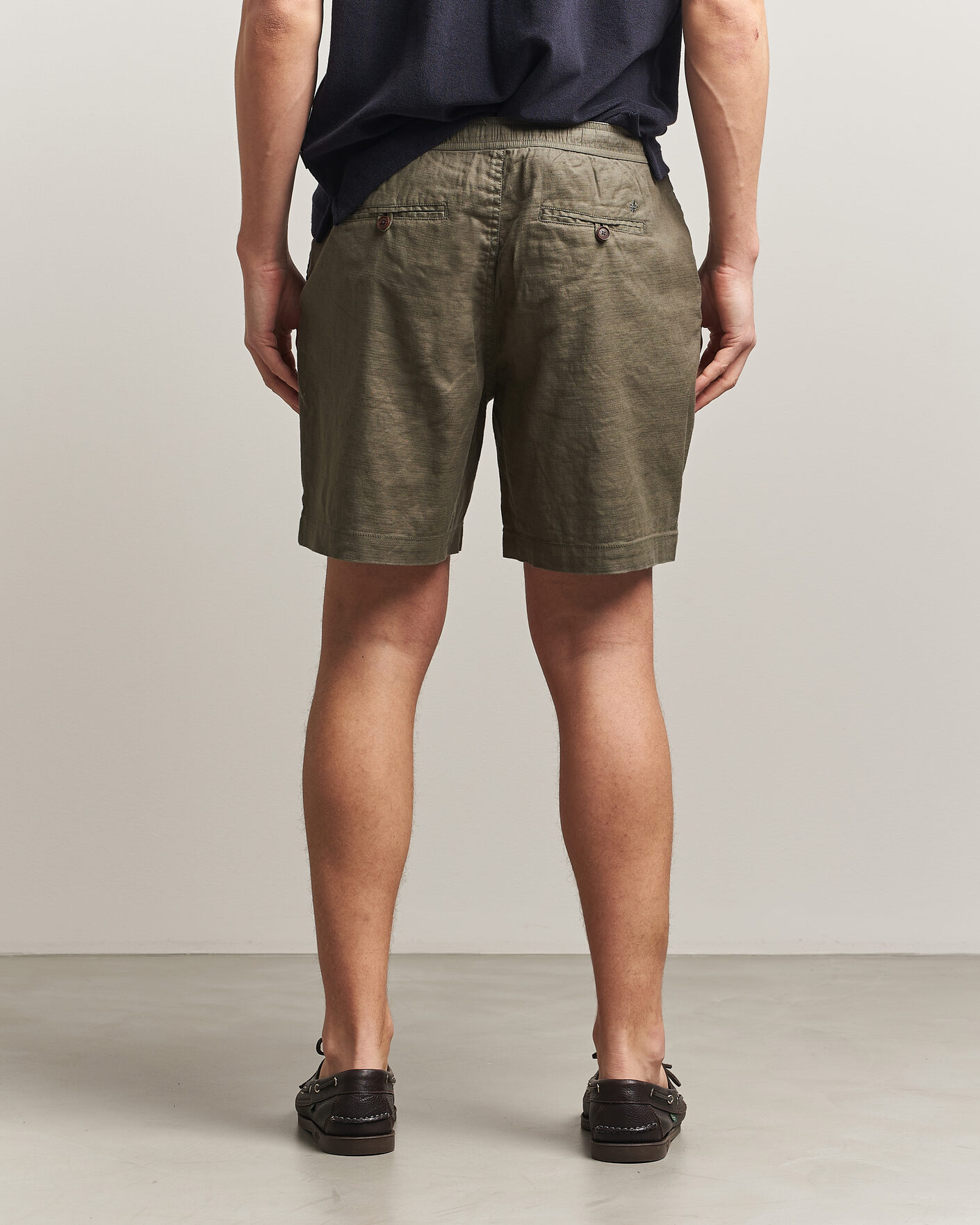 Herr | Shorts | Morris | Fenix Linen Shorts Olive