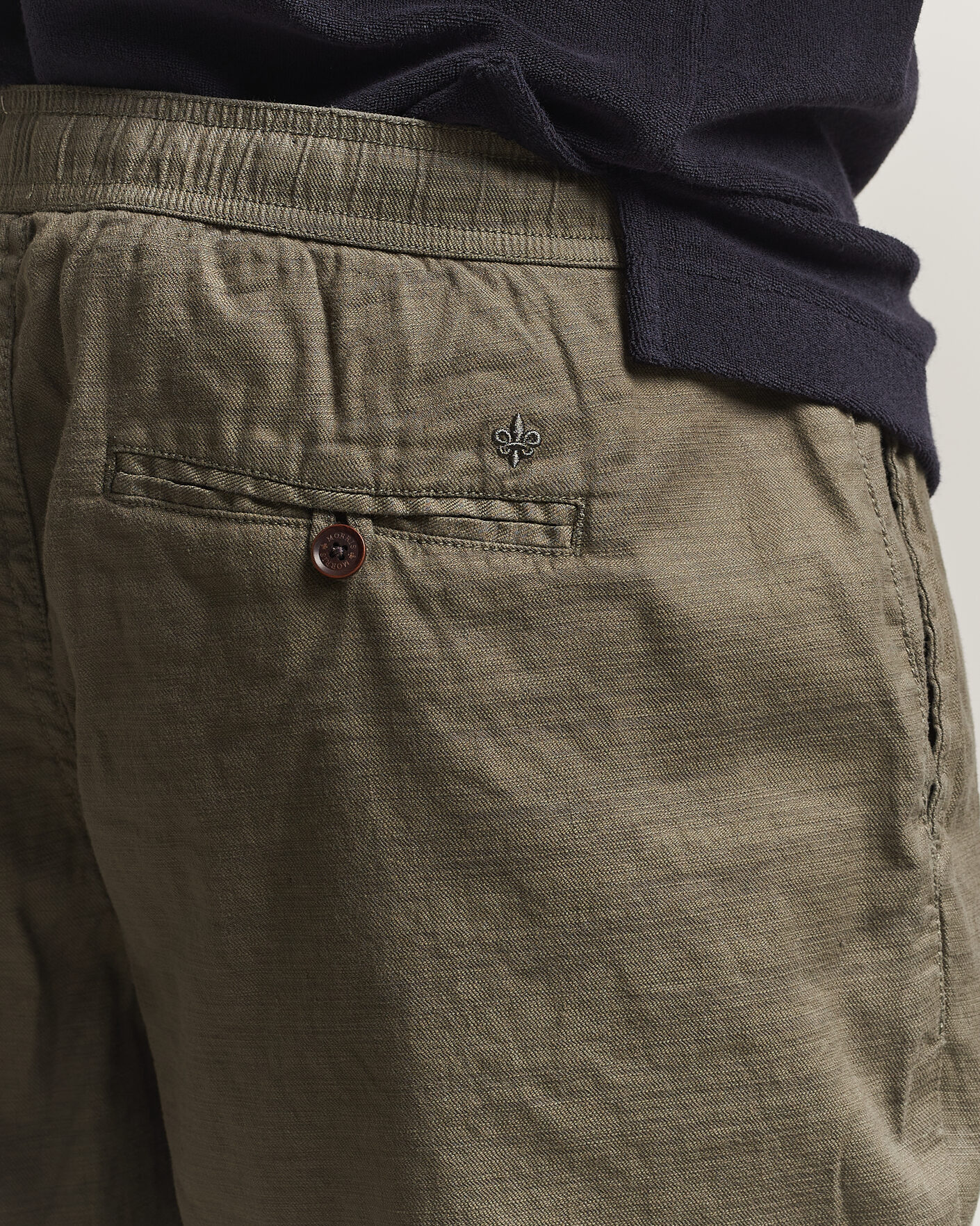 Herr | Shorts | Morris | Fenix Linen Shorts Olive