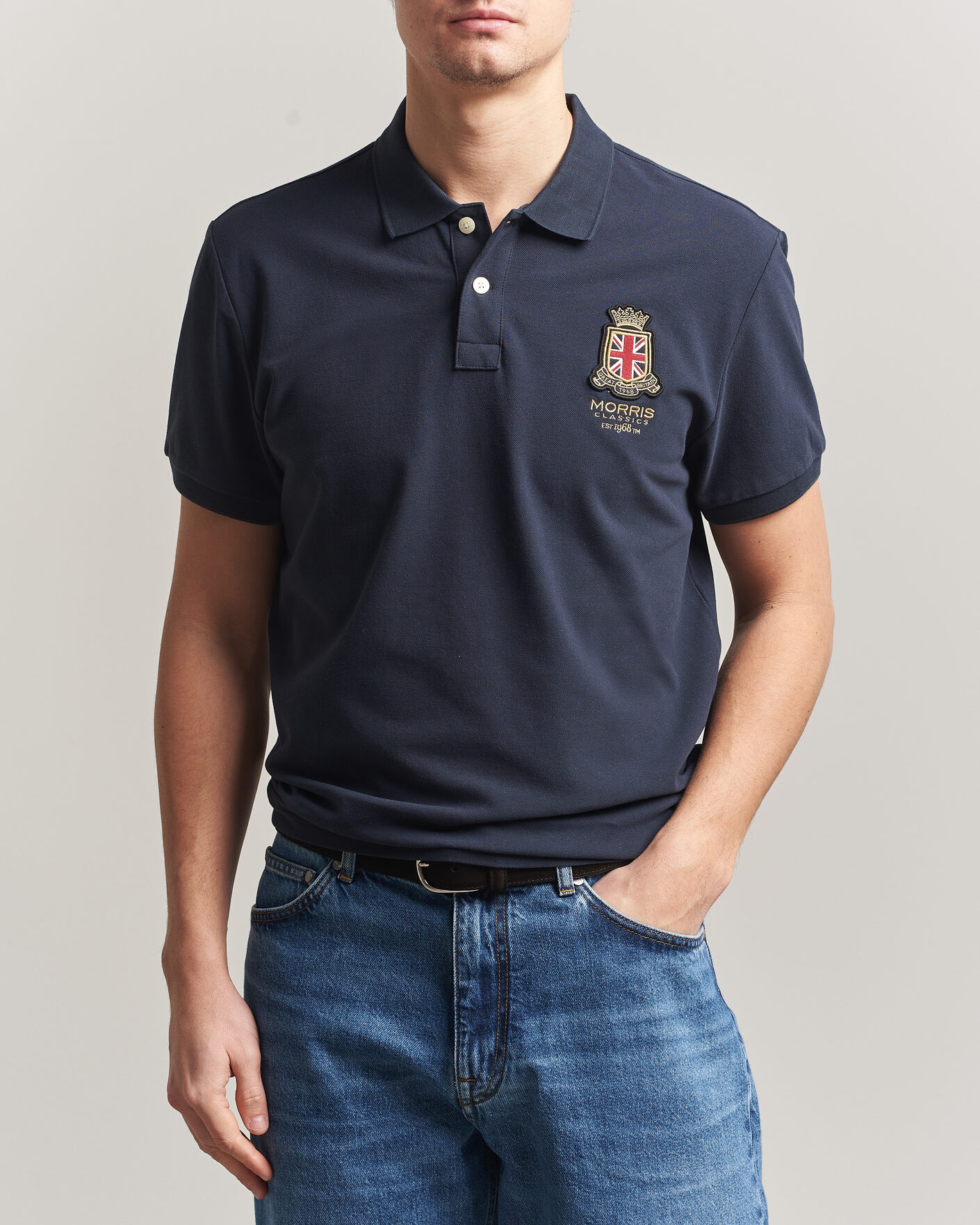 Herr | Pikéer | Morris | Barton Pique Navy