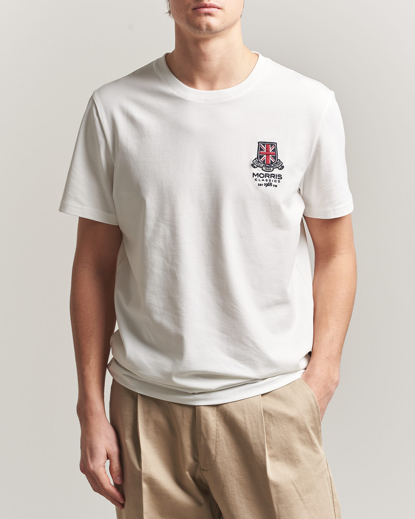 Herr | T-Shirts | Morris | Barton T-Shirt Off White