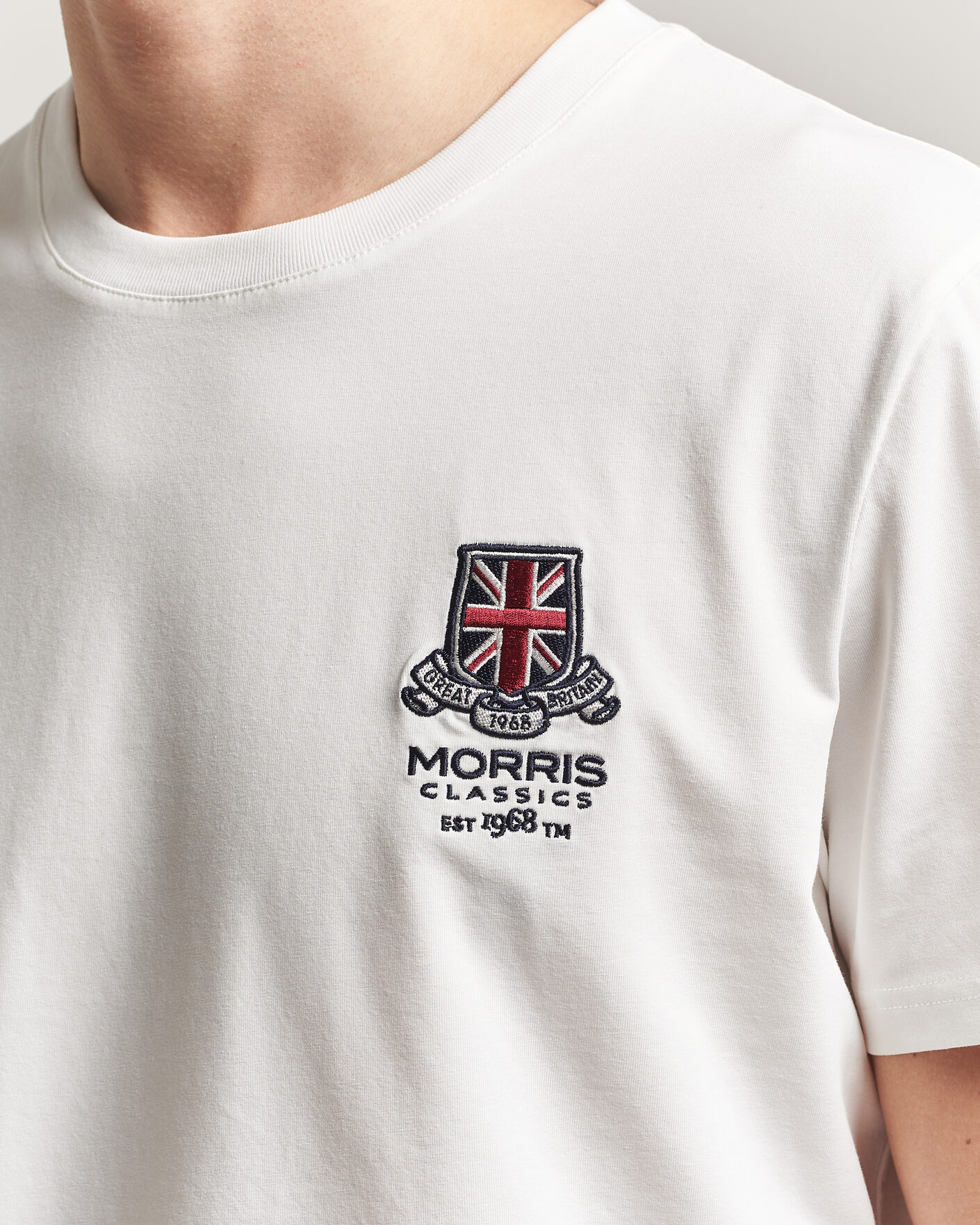 Herr | T-Shirts | Morris | Barton T-Shirt Off White