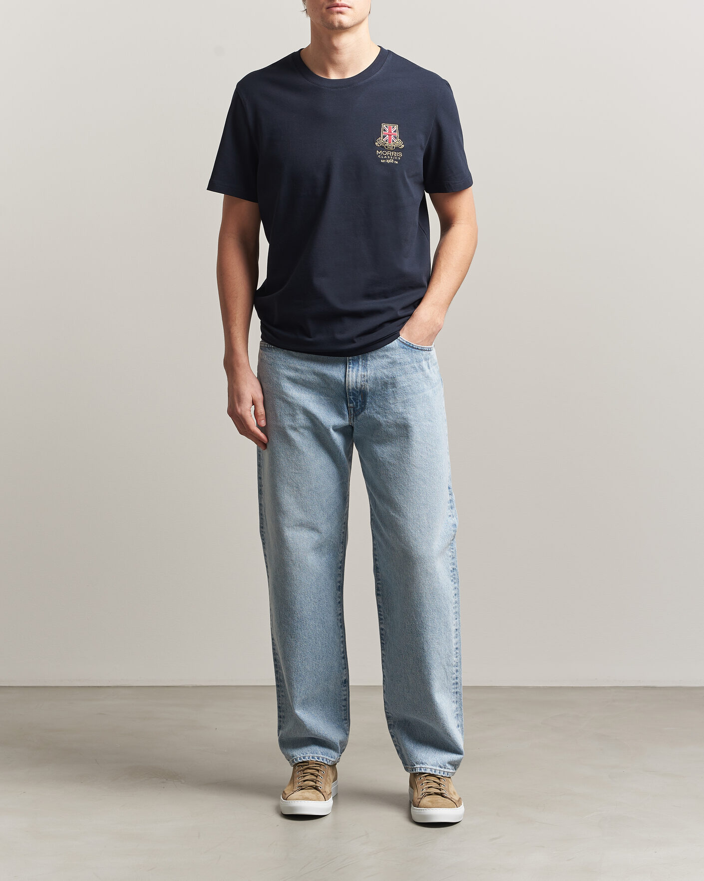 Herr | T-Shirts | Morris | Barton T-Shirt Navy