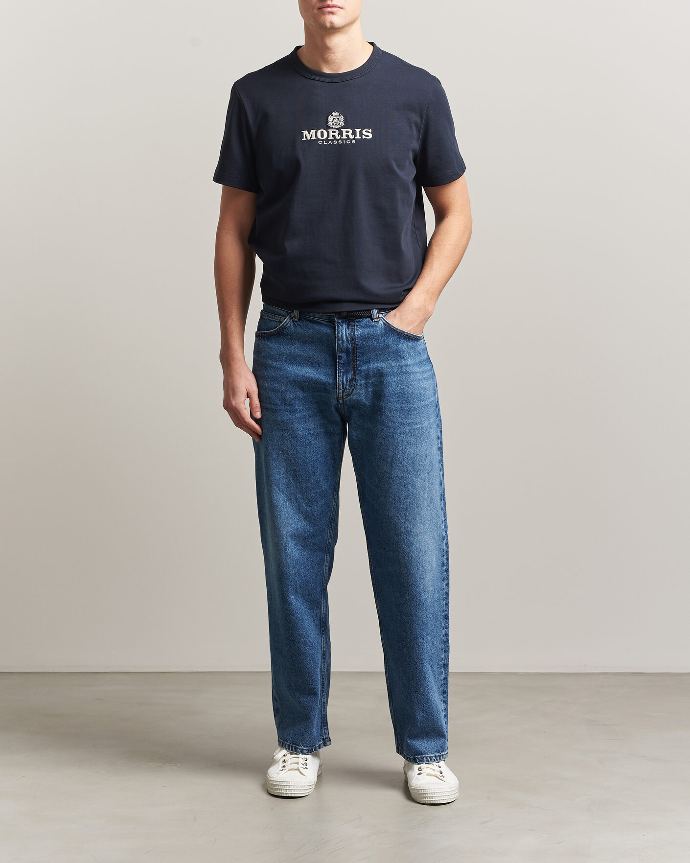 Herr | T-Shirts | Morris | Brian T-Shirt Navy