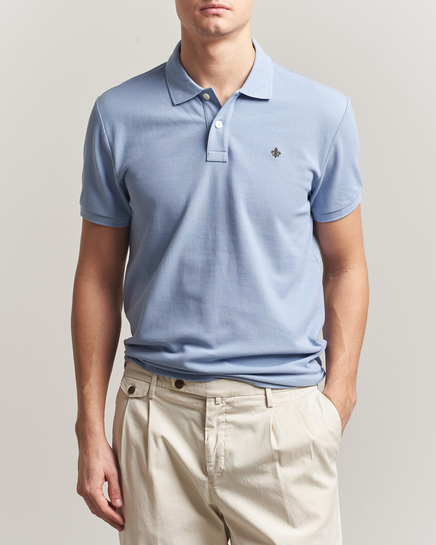 Herr | Pikéer | Morris | New Pique Light Blue
