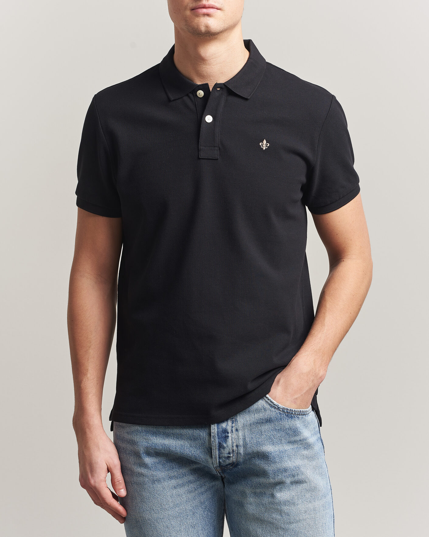 Herr | Pikéer | Morris | New Pique Black