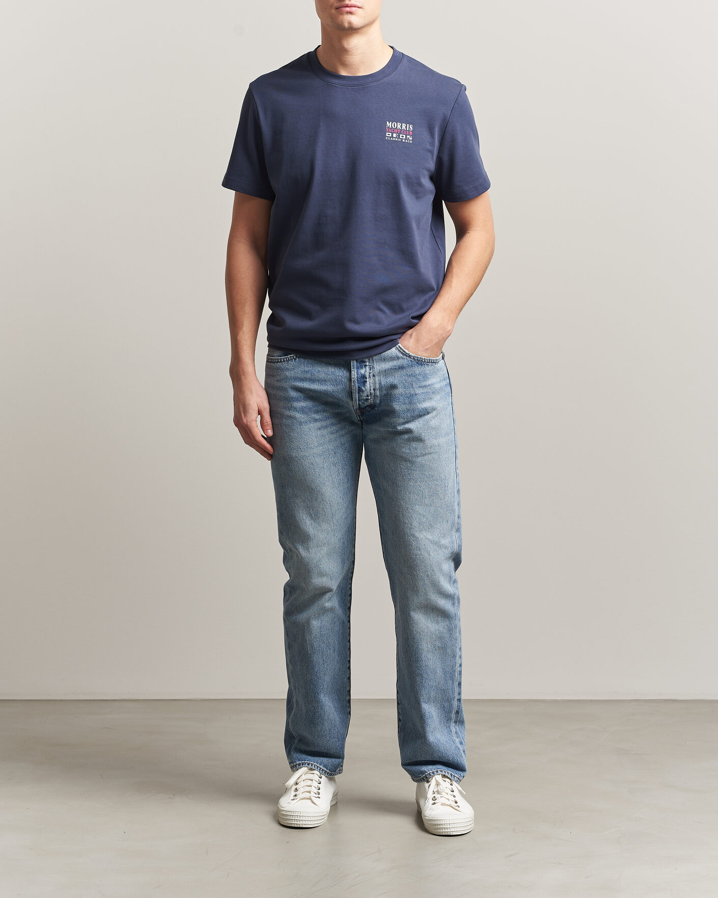 Herr | T-Shirts | Morris | Nevile T-Shirt Navy