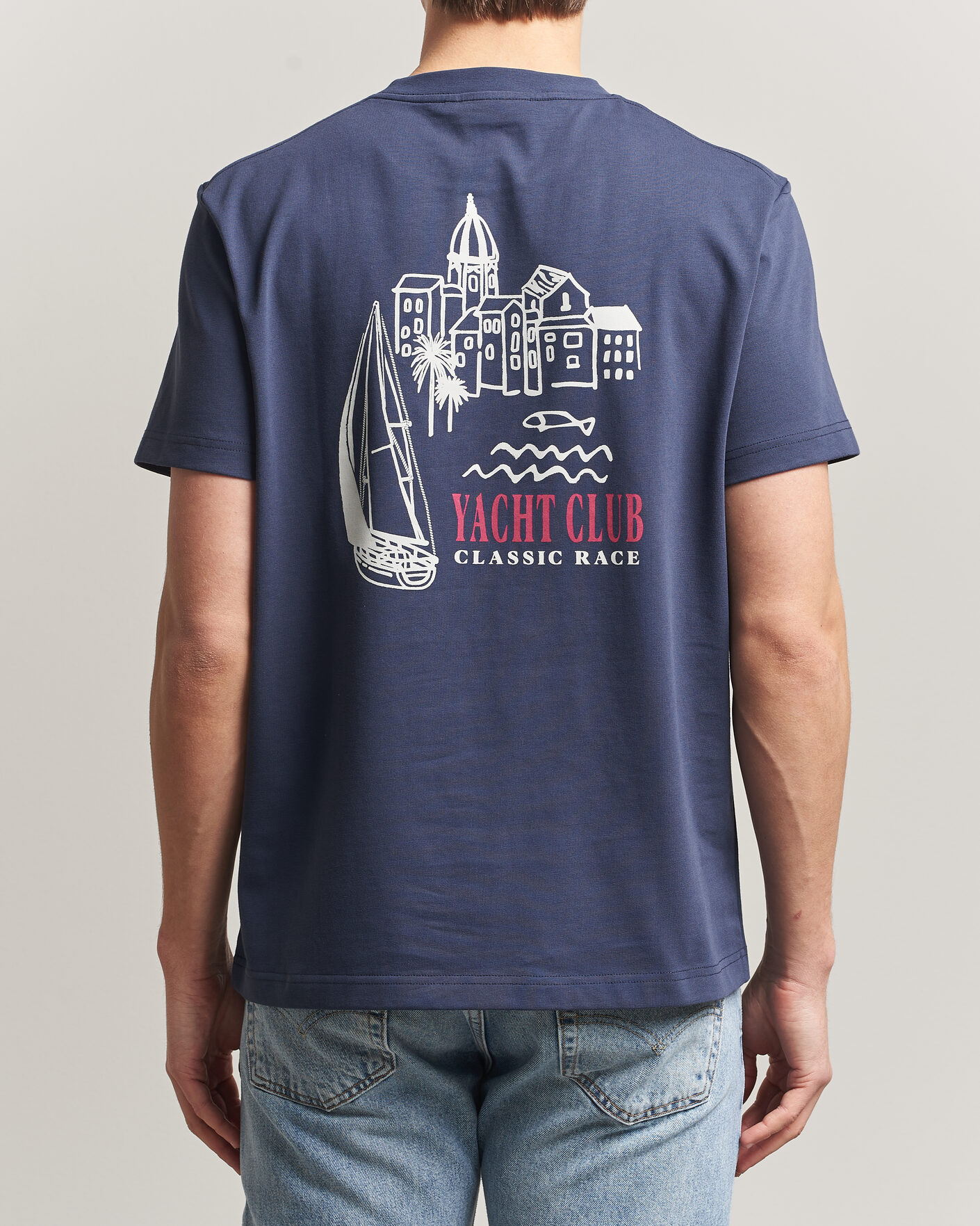 Herr | T-Shirts | Morris | Nevile T-Shirt Navy