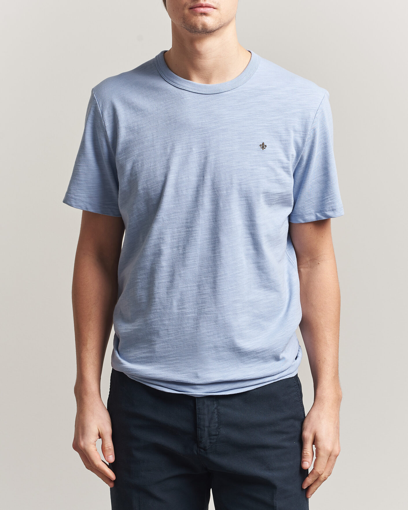 Herr | T-Shirts | Morris | Watson Slub T-Shirt Light Blue