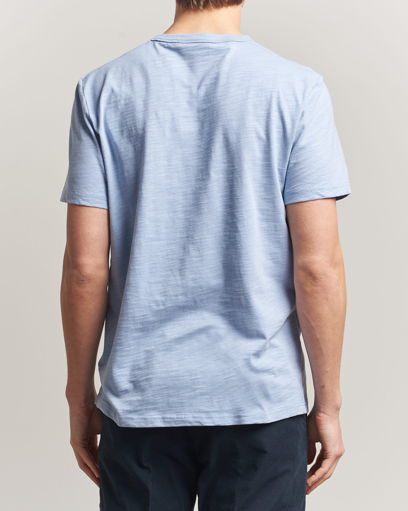 Herr | T-Shirts | Morris | Watson Slub T-Shirt Light Blue