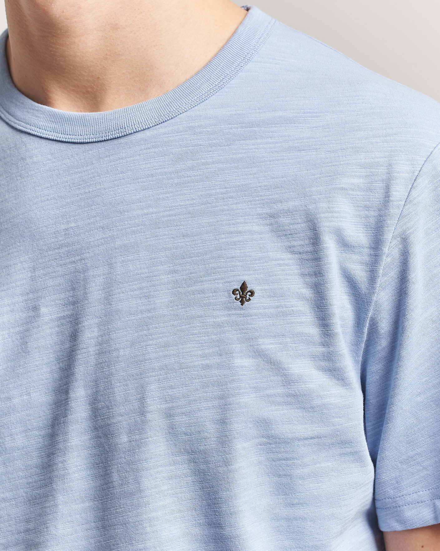 Herr | T-Shirts | Morris | Watson Slub T-Shirt Light Blue