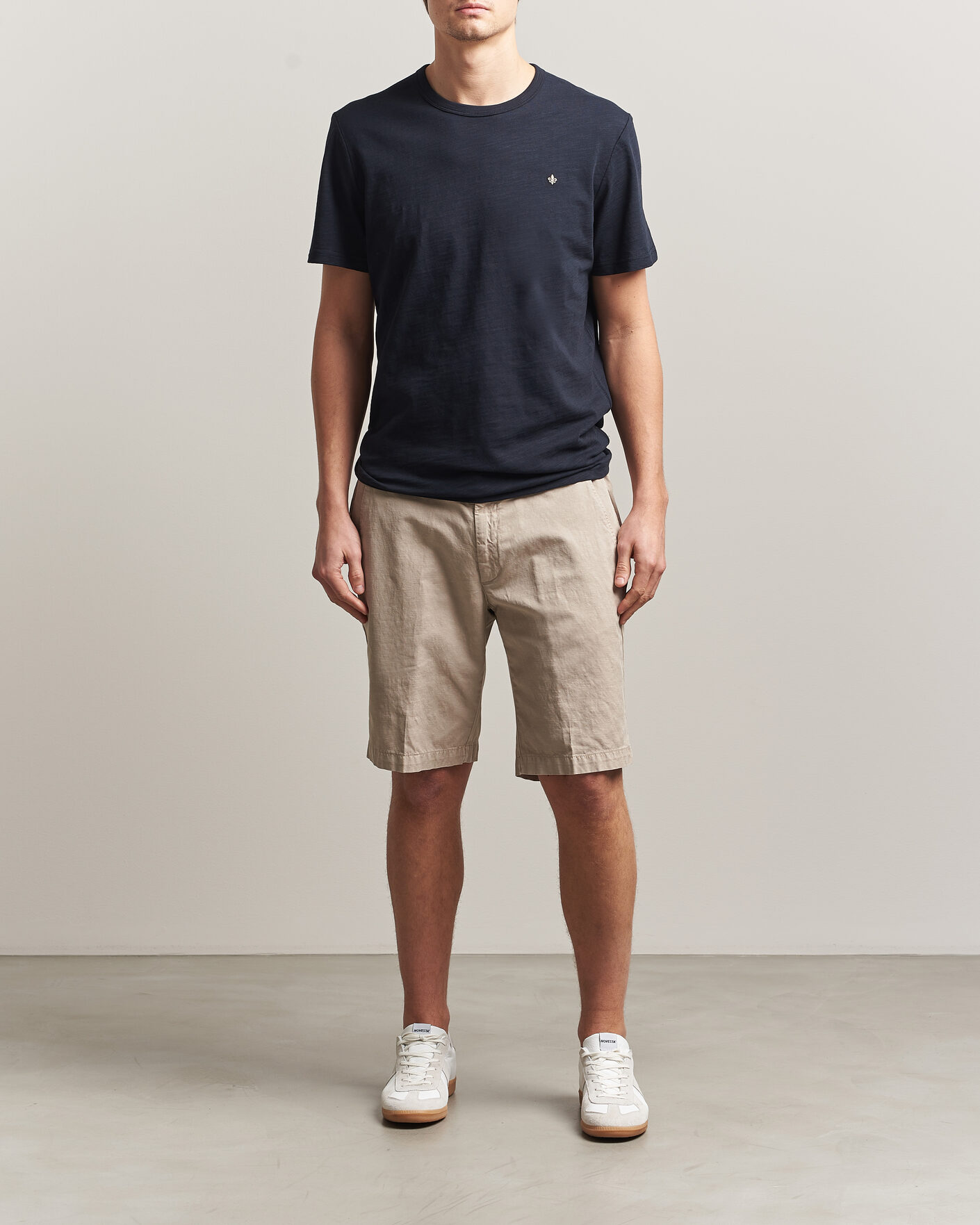 Herr | T-Shirts | Morris | Watson Slub T-Shirt Dark Blue