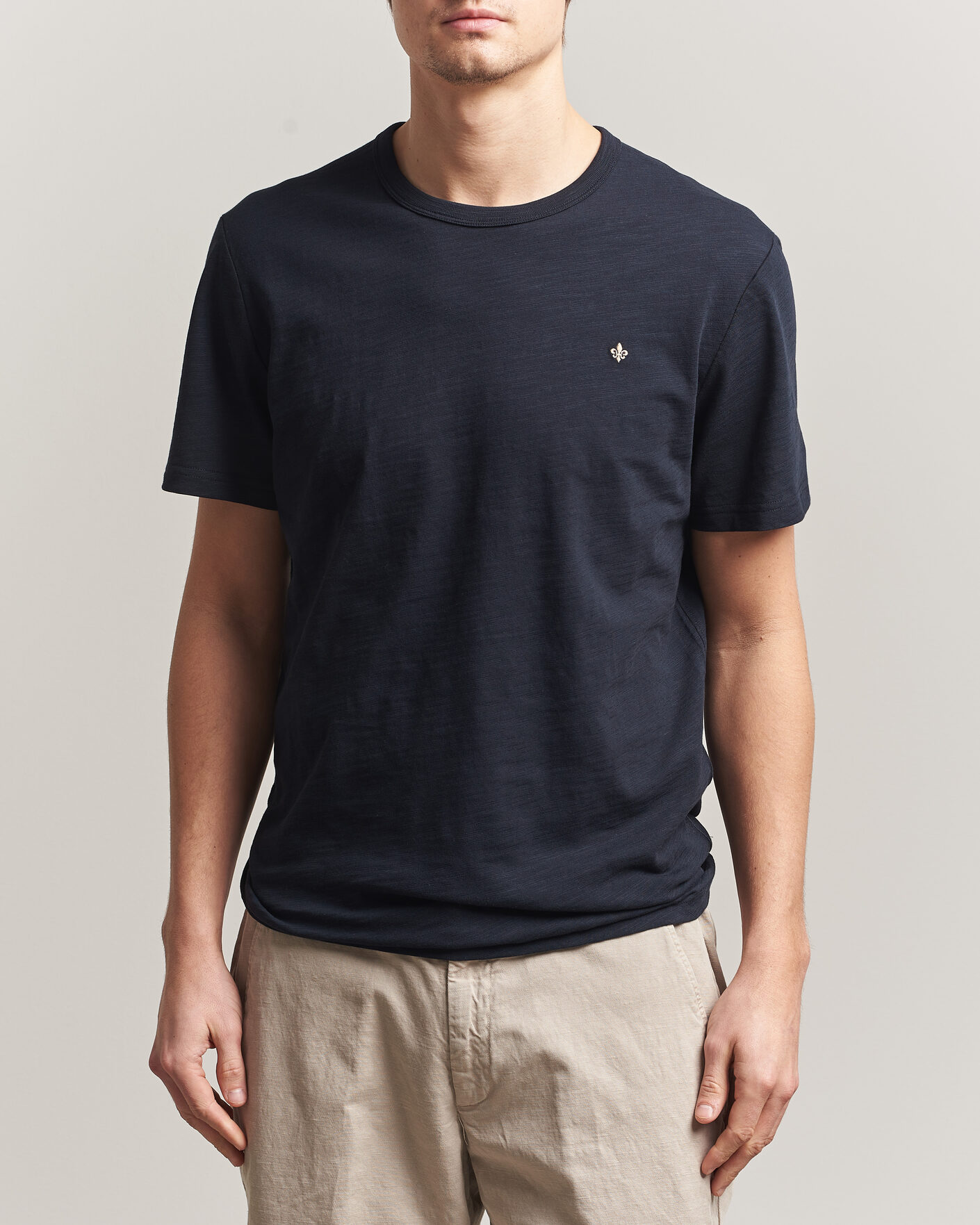 Herr | T-Shirts | Morris | Watson Slub T-Shirt Dark Blue