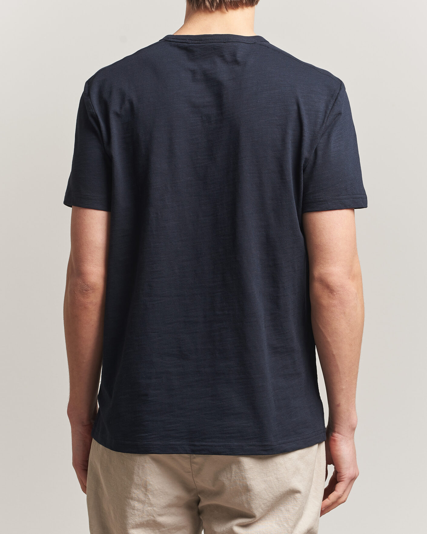 Herr | T-Shirts | Morris | Watson Slub T-Shirt Dark Blue