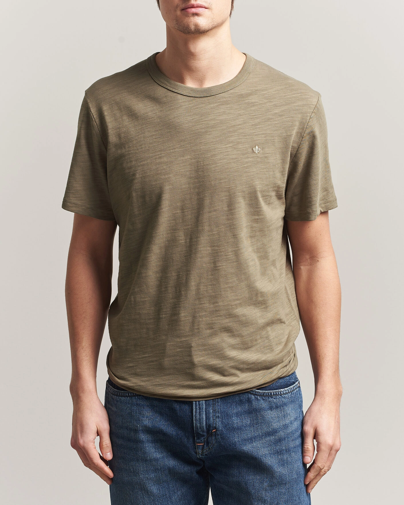 Herr | T-Shirts | Morris | Watson Slub T-Shirt Olive