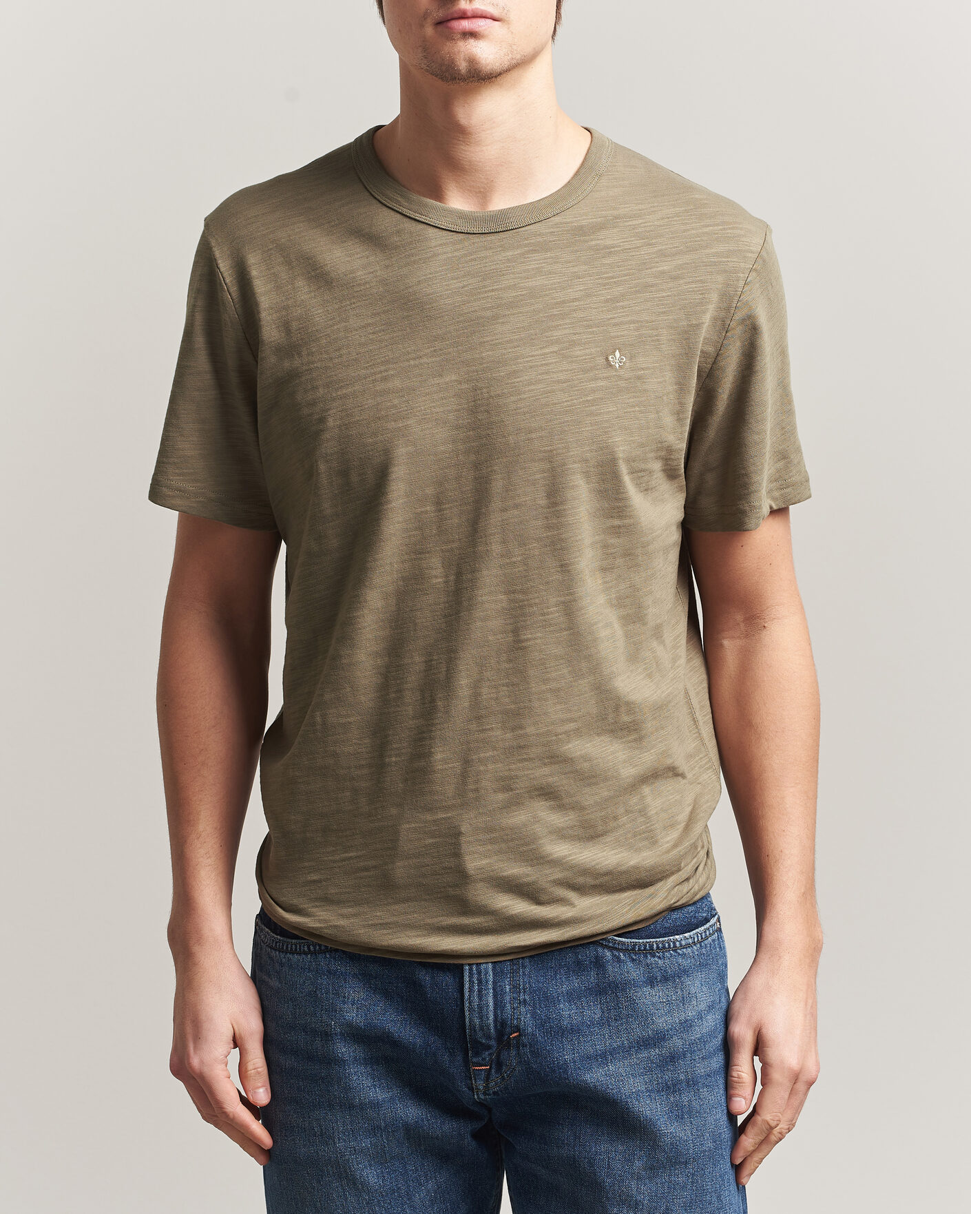 Herr | T-Shirts | Morris | Watson Slub T-Shirt Olive