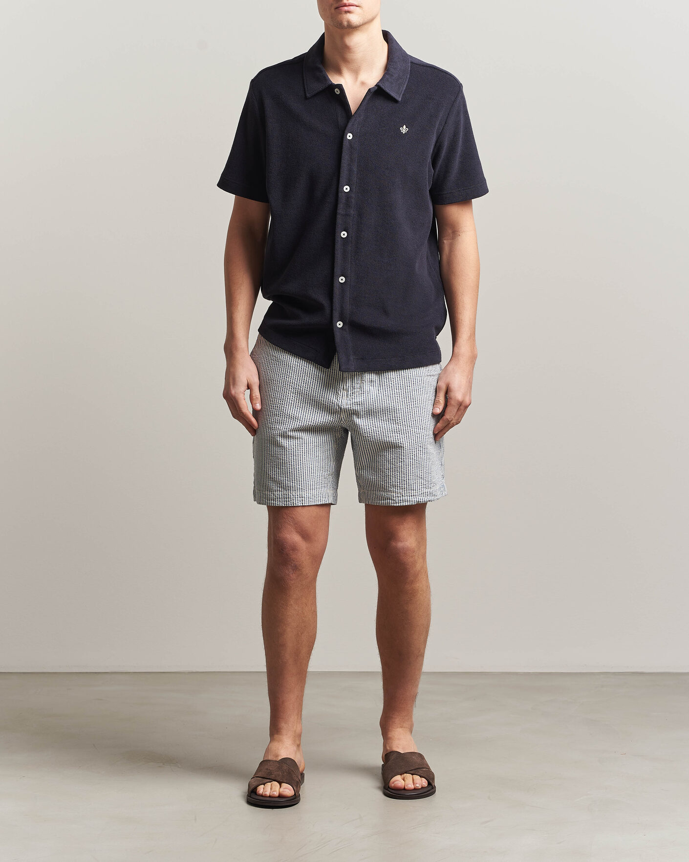 Herr | Pikéer | Morris | Lily Terry Shirt Navy