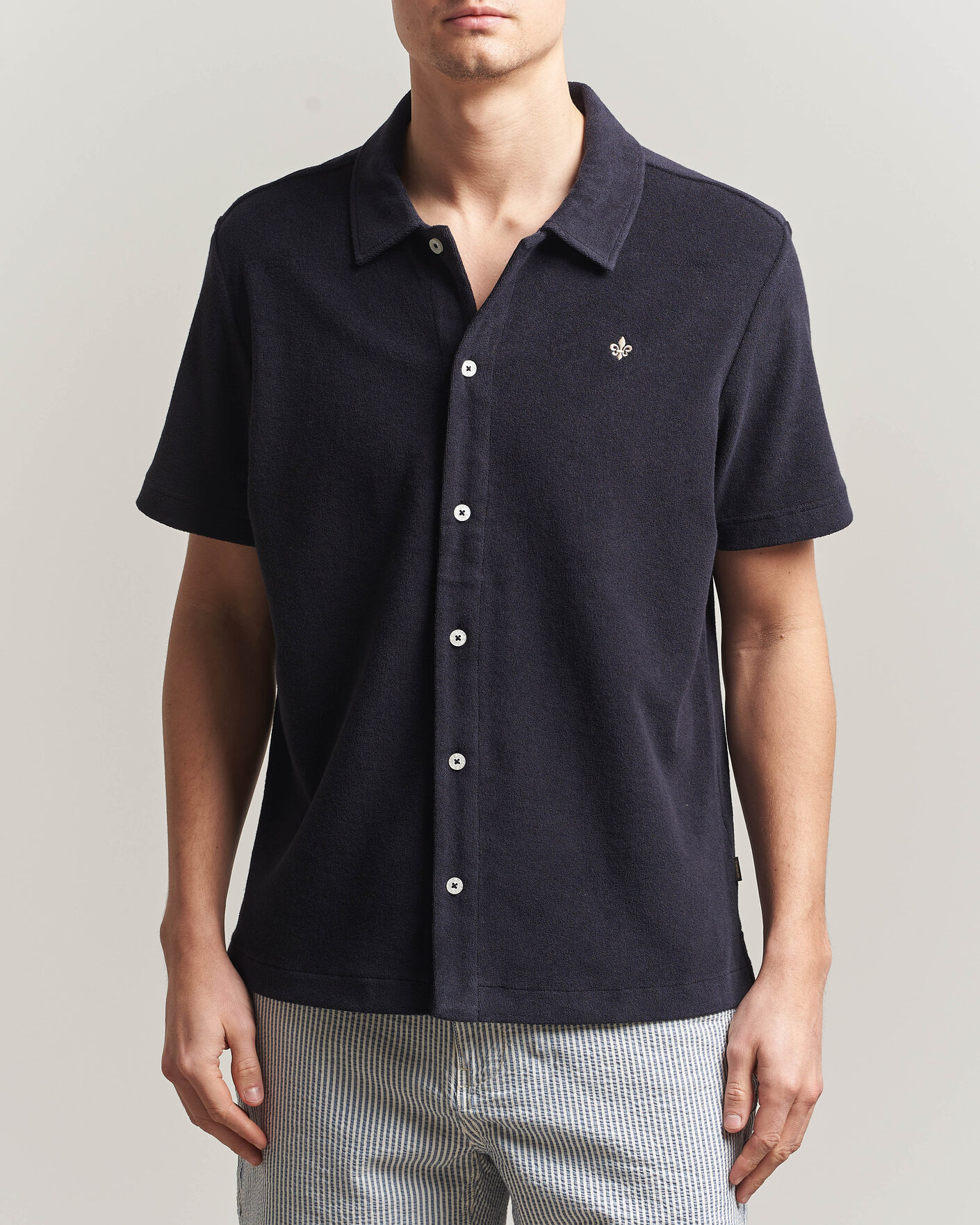 Herr | Pikéer | Morris | Lily Terry Shirt Navy