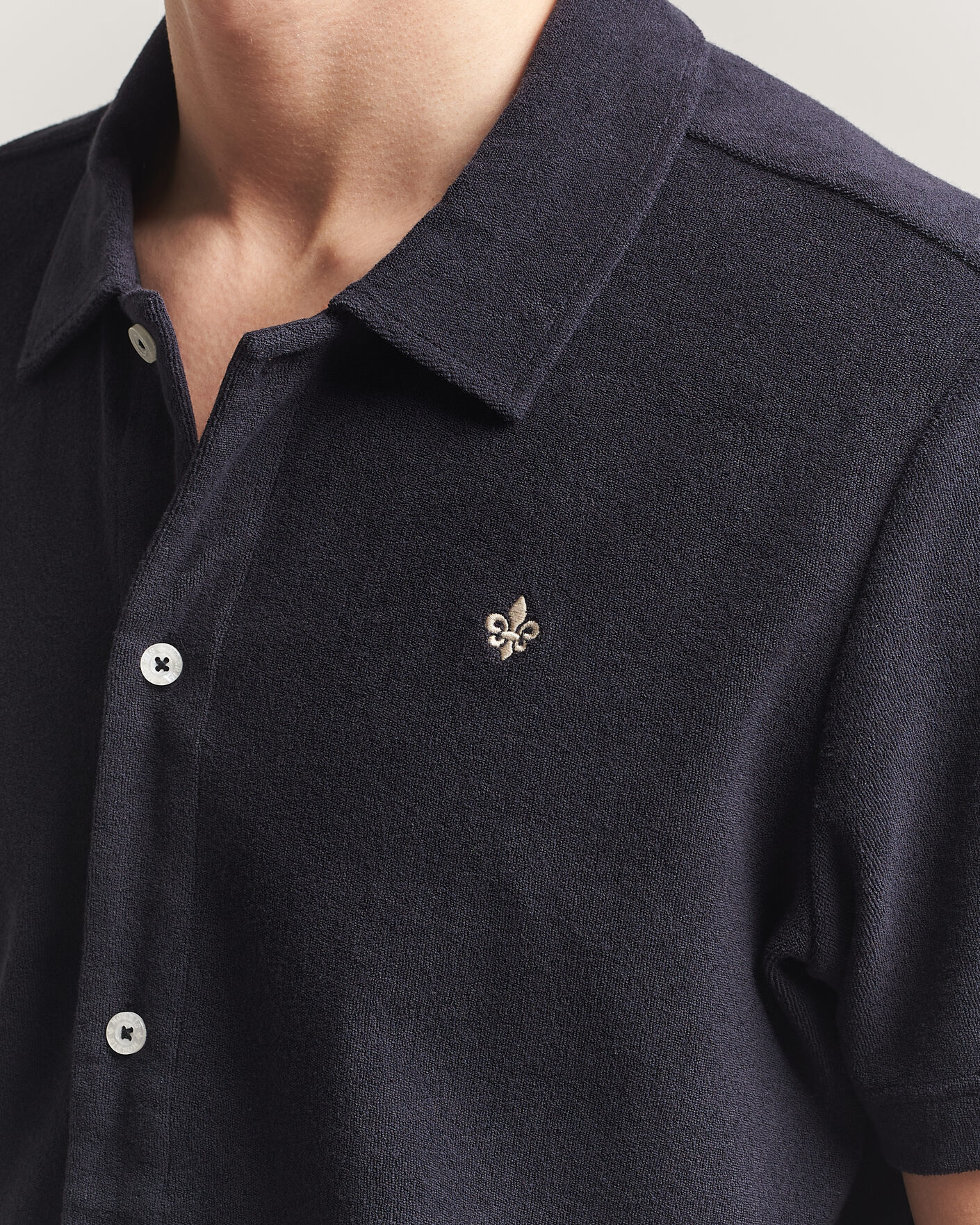 Herr | Pikéer | Morris | Lily Terry Shirt Navy