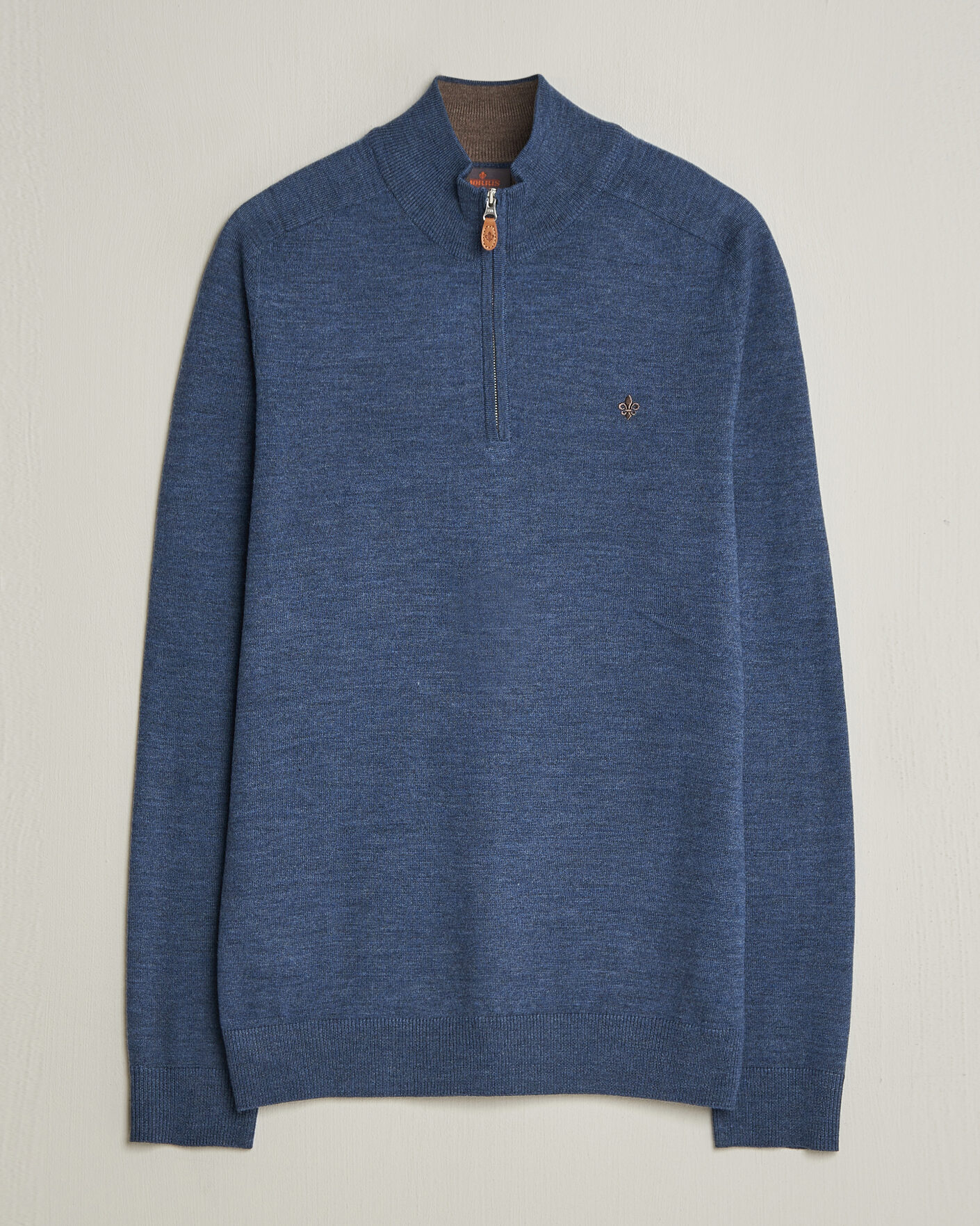 Herr | Tröjor | Morris | John Merino Half-Zip Blue