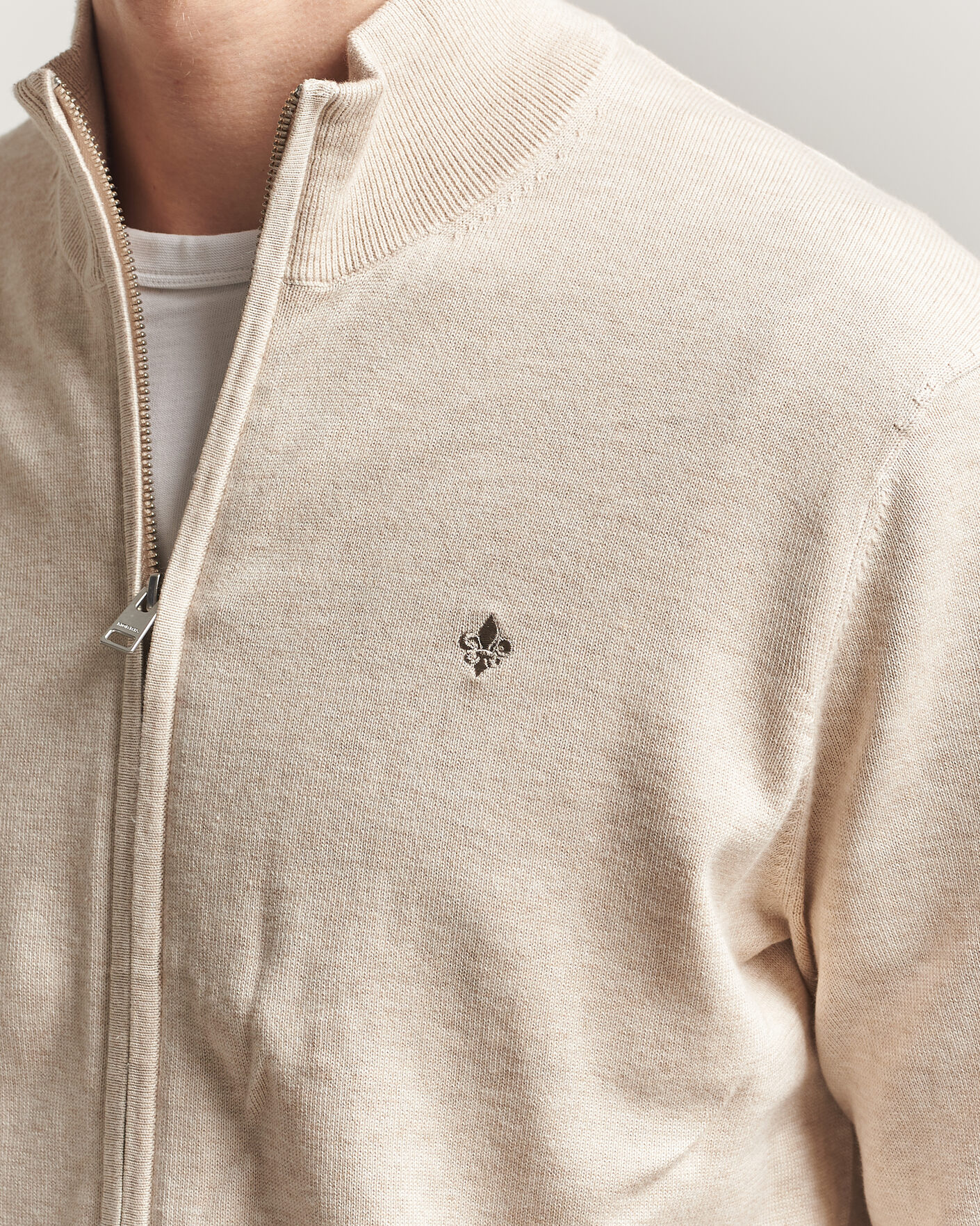 Herr | Tröjor | Morris | Riley Zip Cardigan Khaki