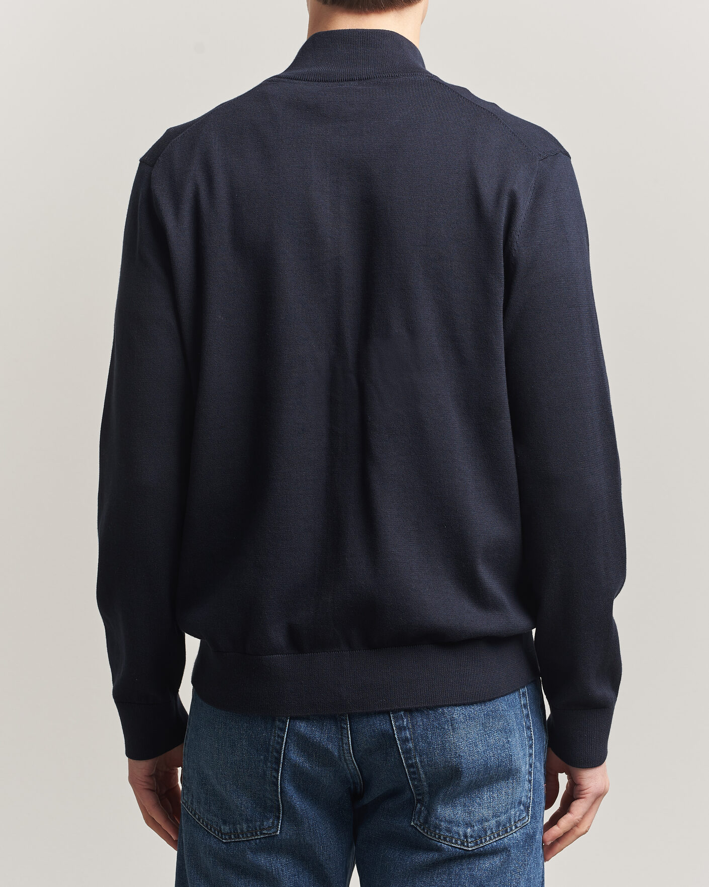 Herr | Tröjor | Morris | Riley Zip Cardigan Navy
