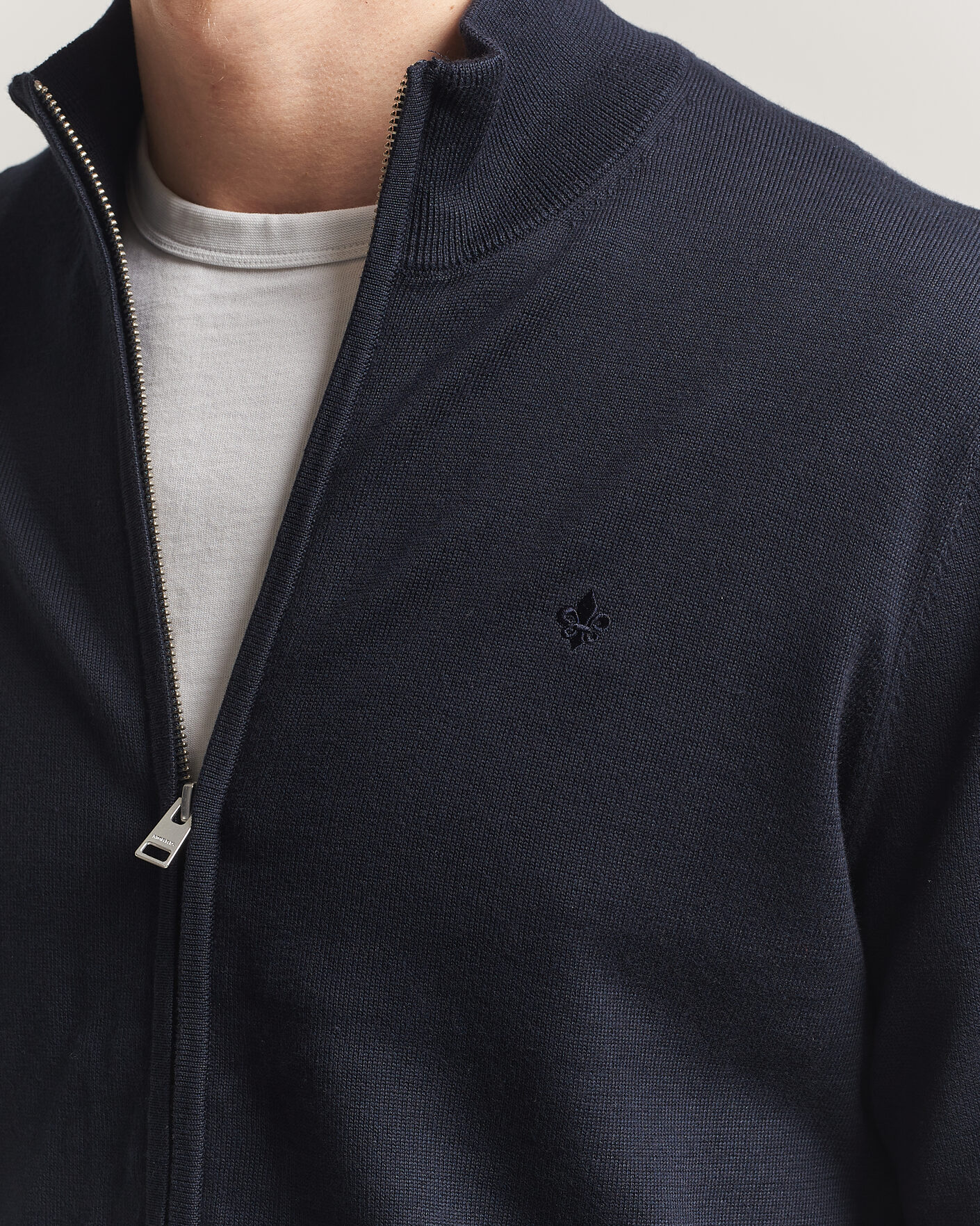Herr | Tröjor | Morris | Riley Zip Cardigan Navy
