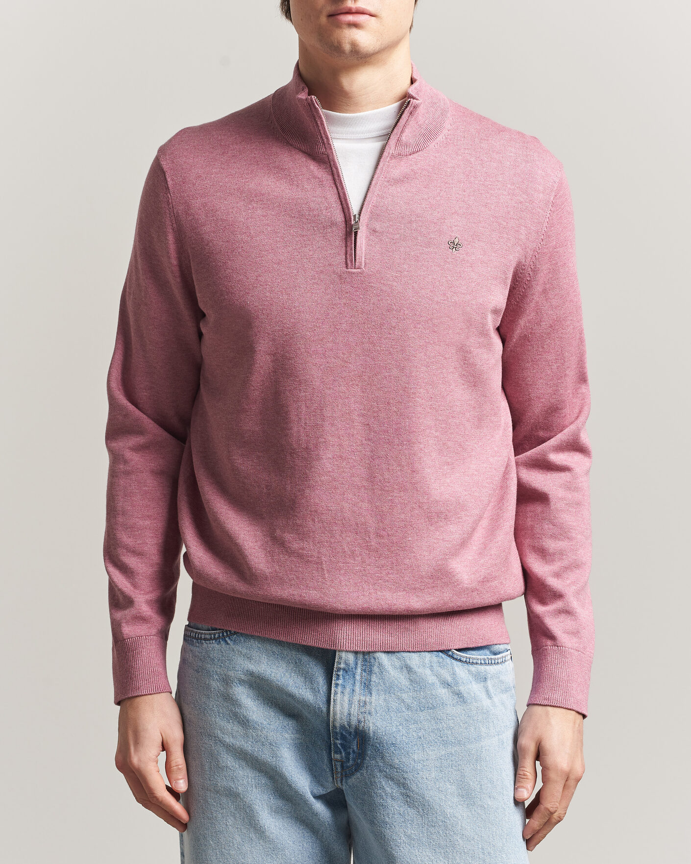 Herr | Tröjor | Morris | Riley Half-Zip Pink