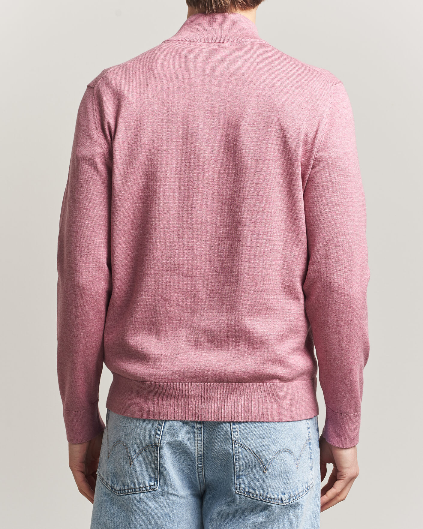 Herr | Tröjor | Morris | Riley Half-Zip Pink