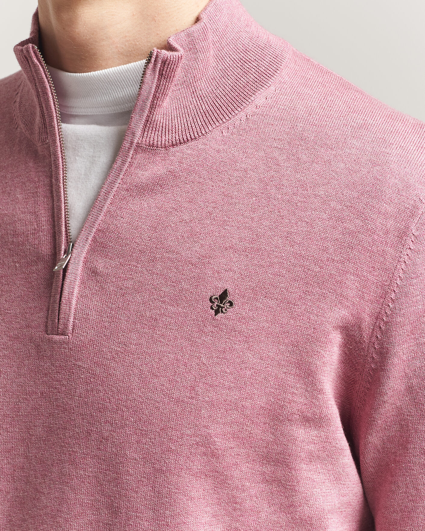 Herr | Tröjor | Morris | Riley Half-Zip Pink