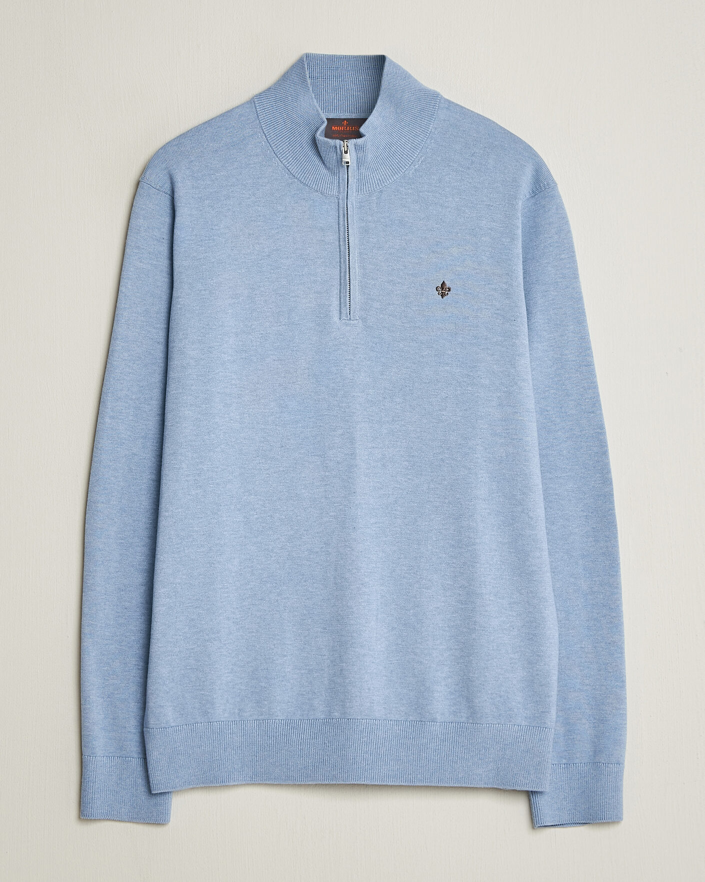 Herr | Tröjor | Morris | Riley Half-Zip Light Blue