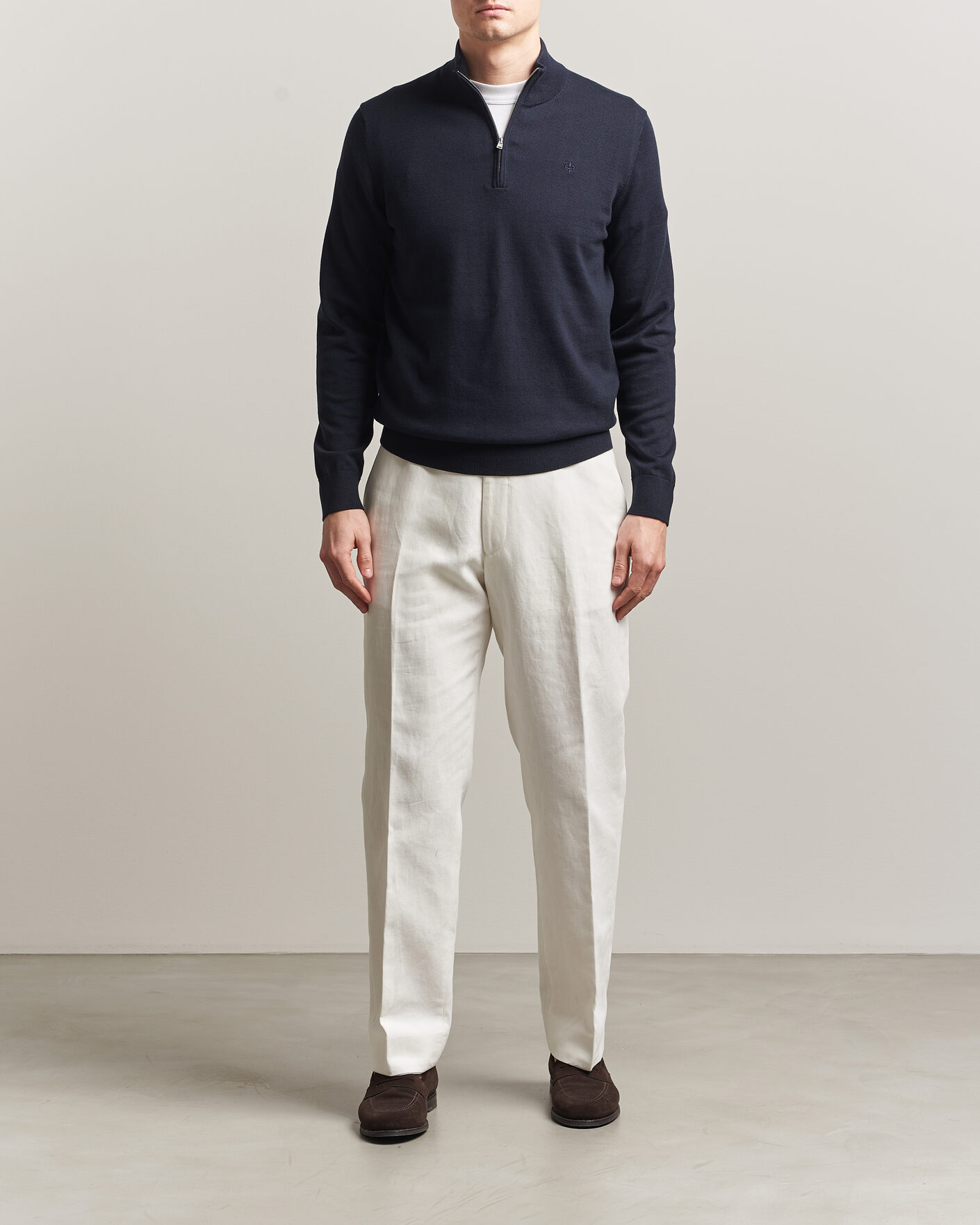 Herr | Tröjor | Morris | Riley Half-Zip Navy