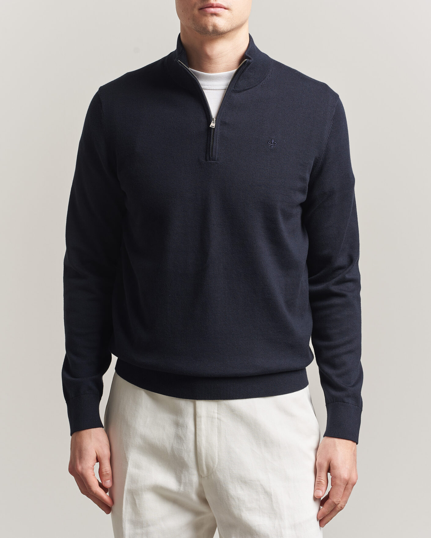 Herr | Tröjor | Morris | Riley Half-Zip Navy