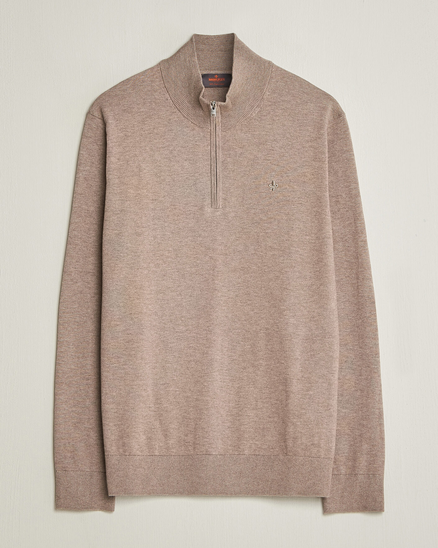Herr | Tröjor | Morris | Riley Half-Zip Brown