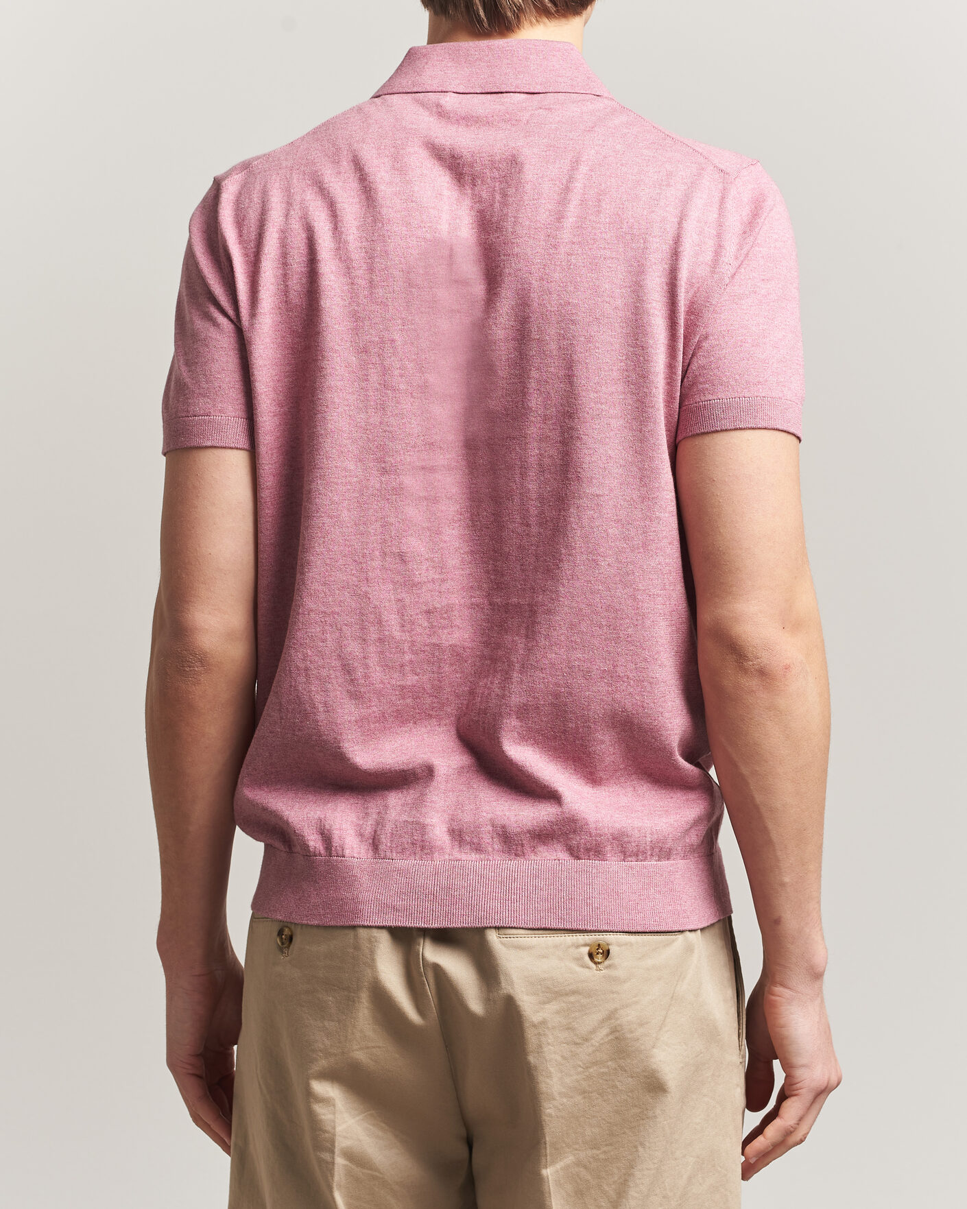 Herr | Pikéer | Morris | Riley Short Sleeve Polo Pink