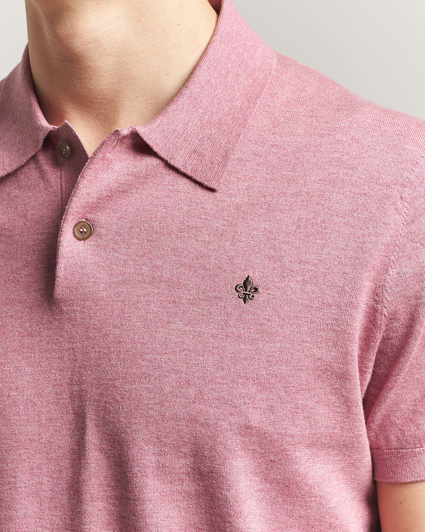 Herr | Pikéer | Morris | Riley Short Sleeve Polo Pink