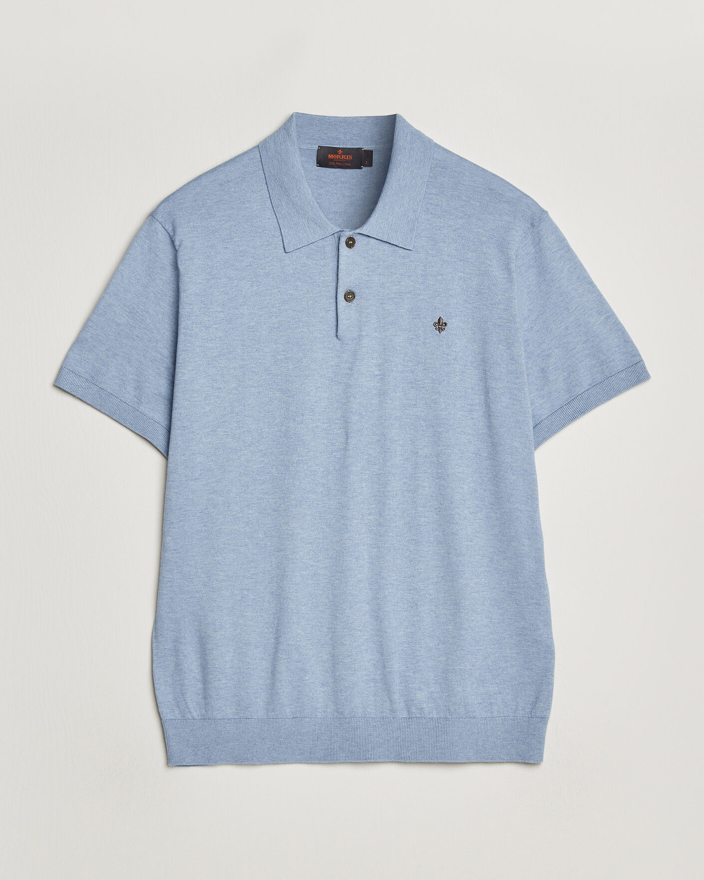 Herr | Pikéer | Morris | Riley Short Sleeve Polo Light Blue