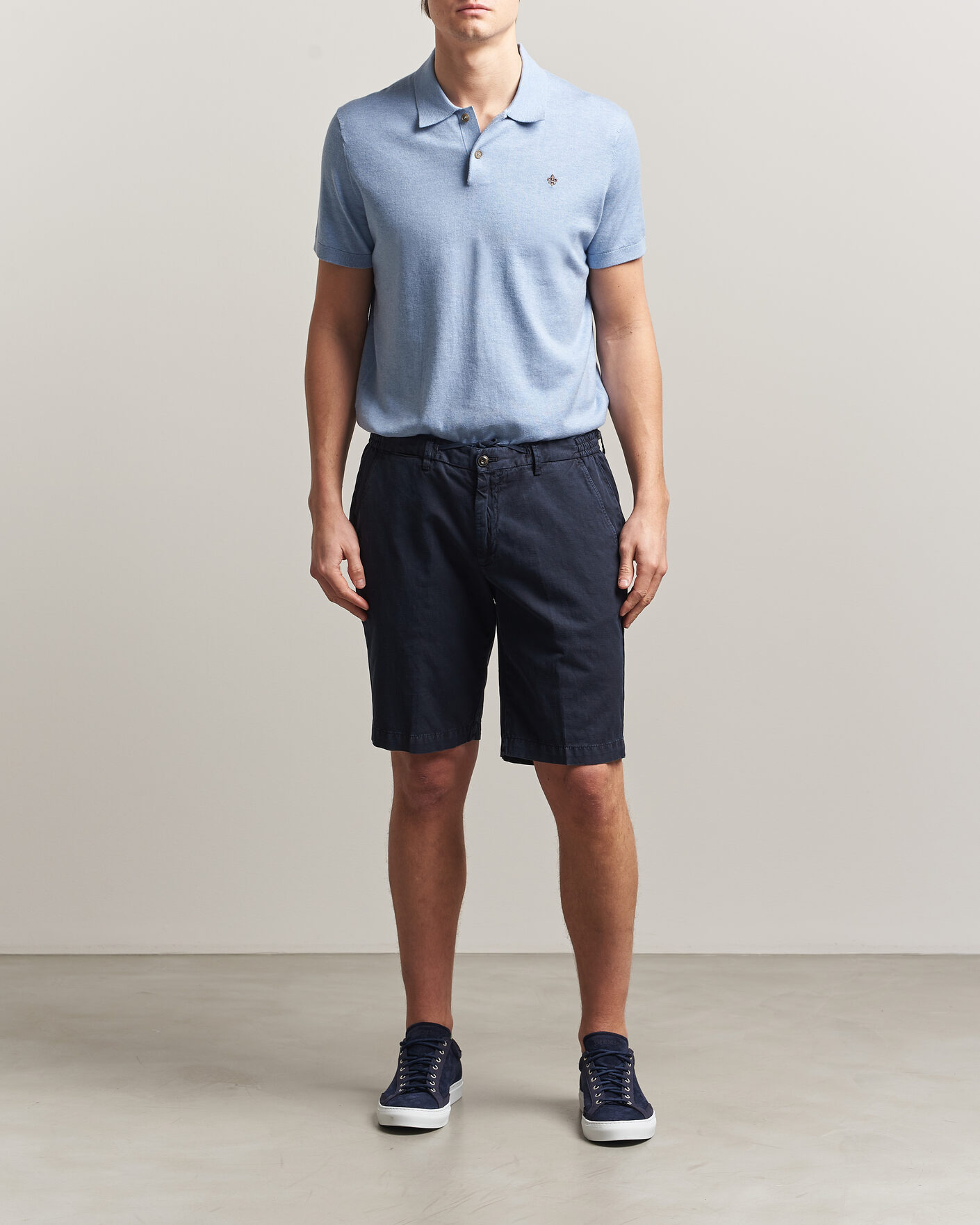 Herr | Pikéer | Morris | Riley Short Sleeve Polo Light Blue