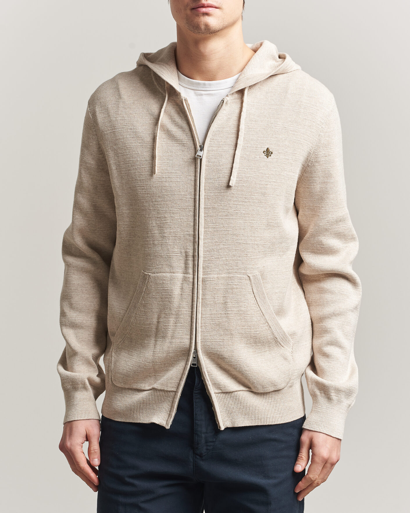 Herr | Tröjor | Morris | Randall Full-Zip Hoodie Khaki