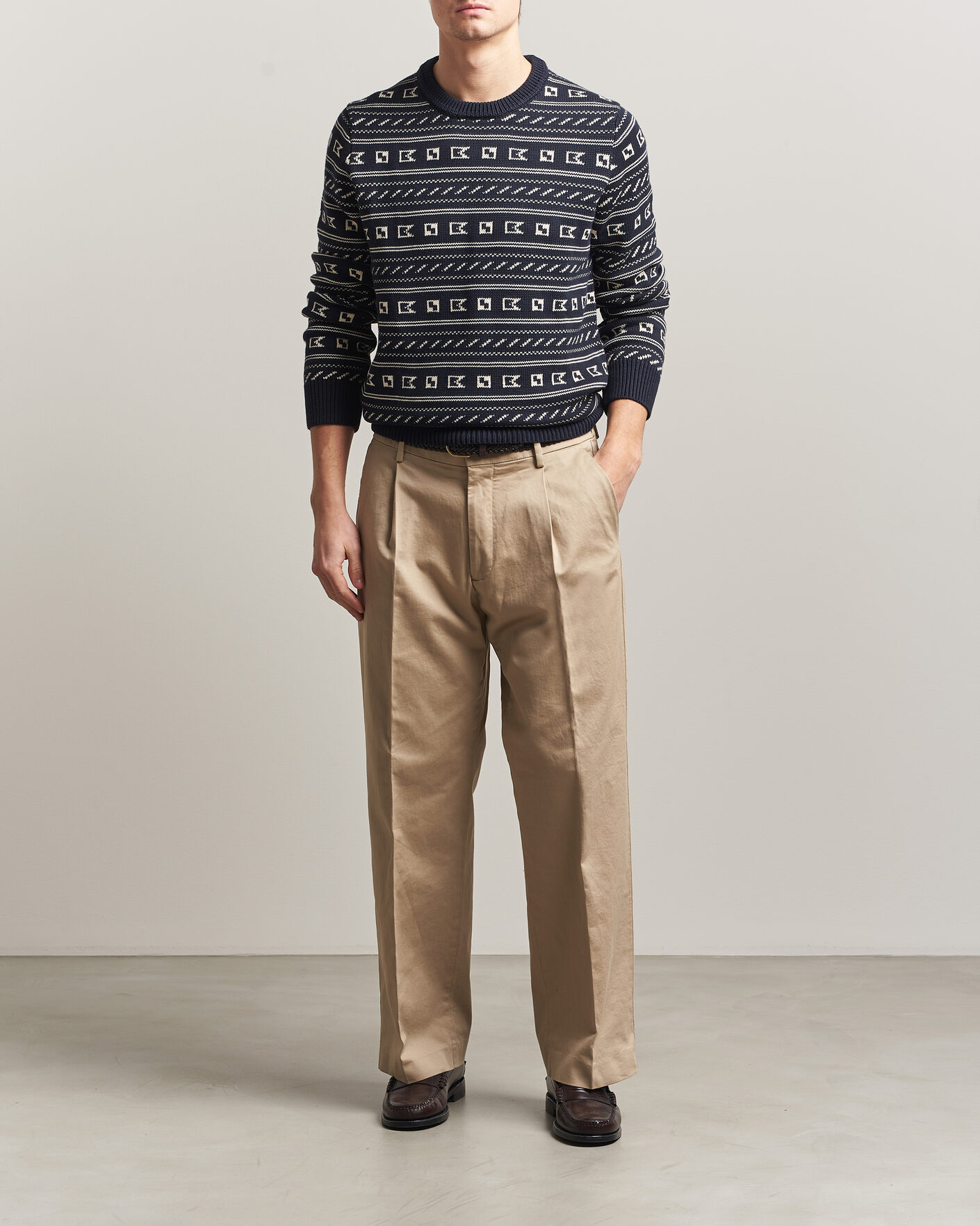Herr | Tröjor | Morris | Barrington Oneck Navy