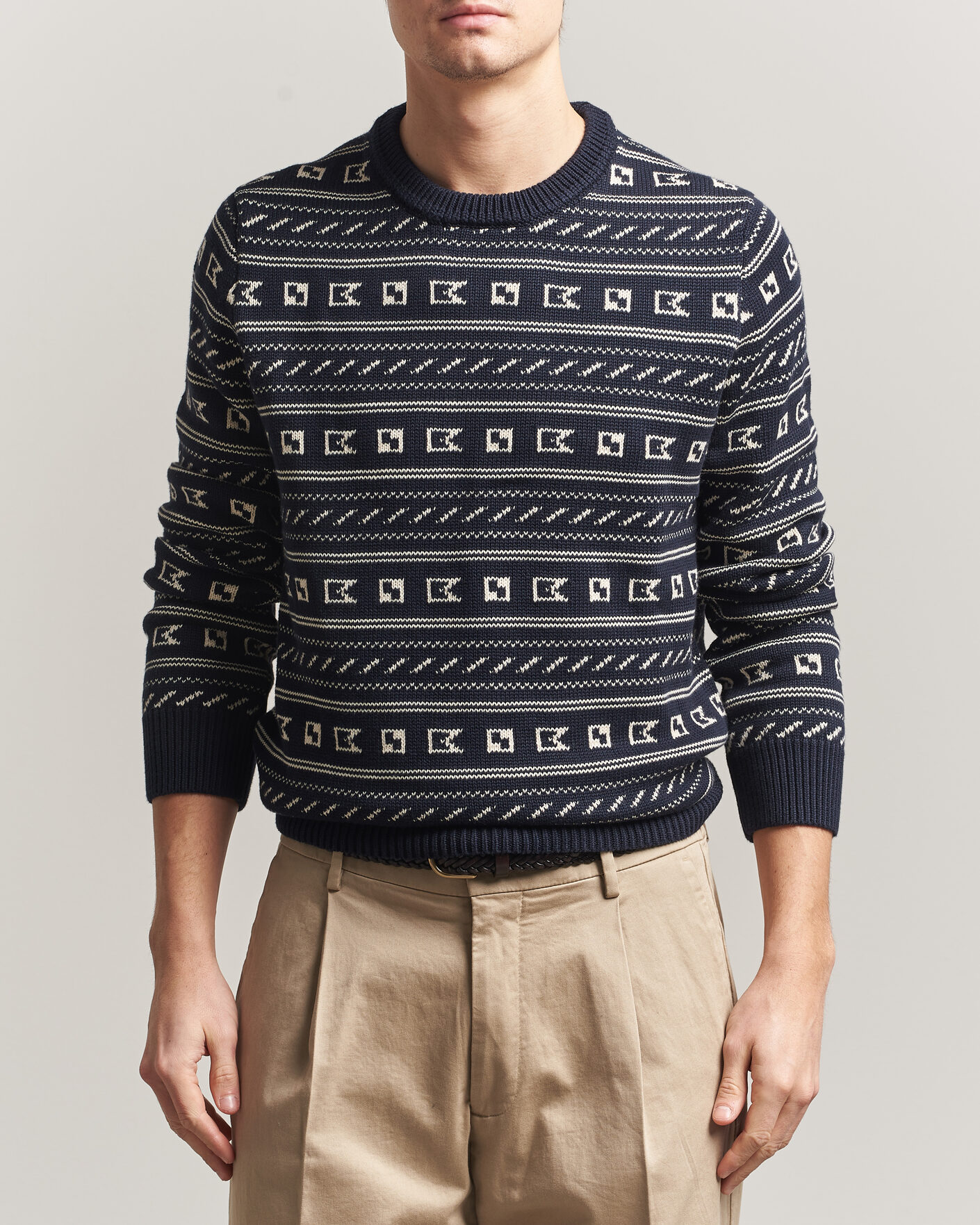 Herr | Tröjor | Morris | Barrington Oneck Navy