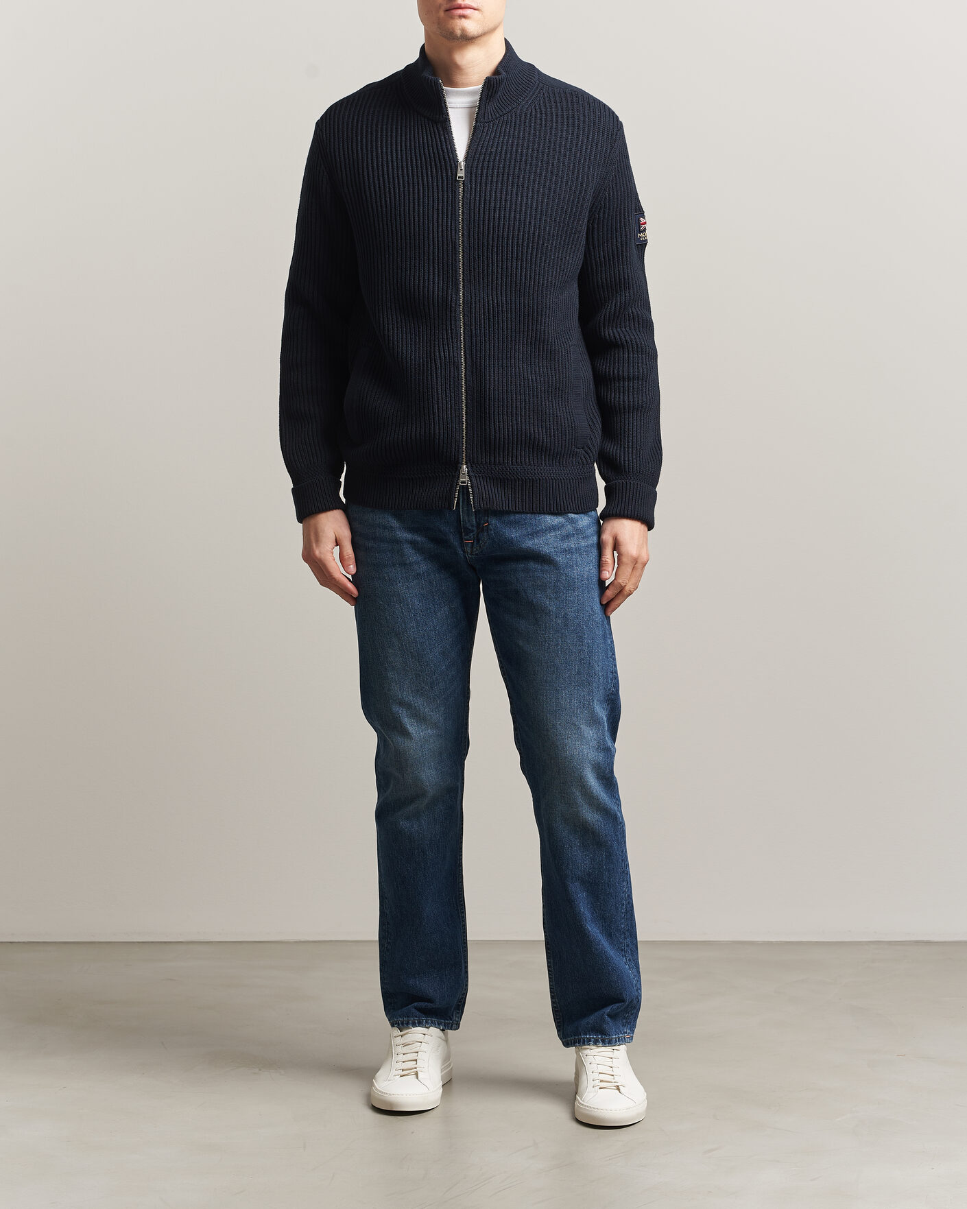 Herr | Tröjor | Morris | Brenton Full-Zip Cardigan Navy