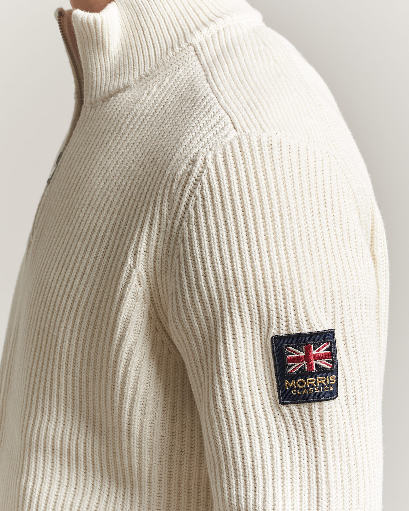 Herr | Tröjor | Morris | Brenton Half-Zip Off White