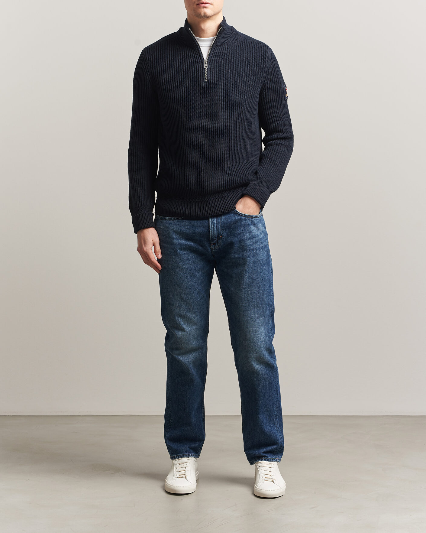 Herr | Tröjor | Morris | Brenton Half-Zip Navy