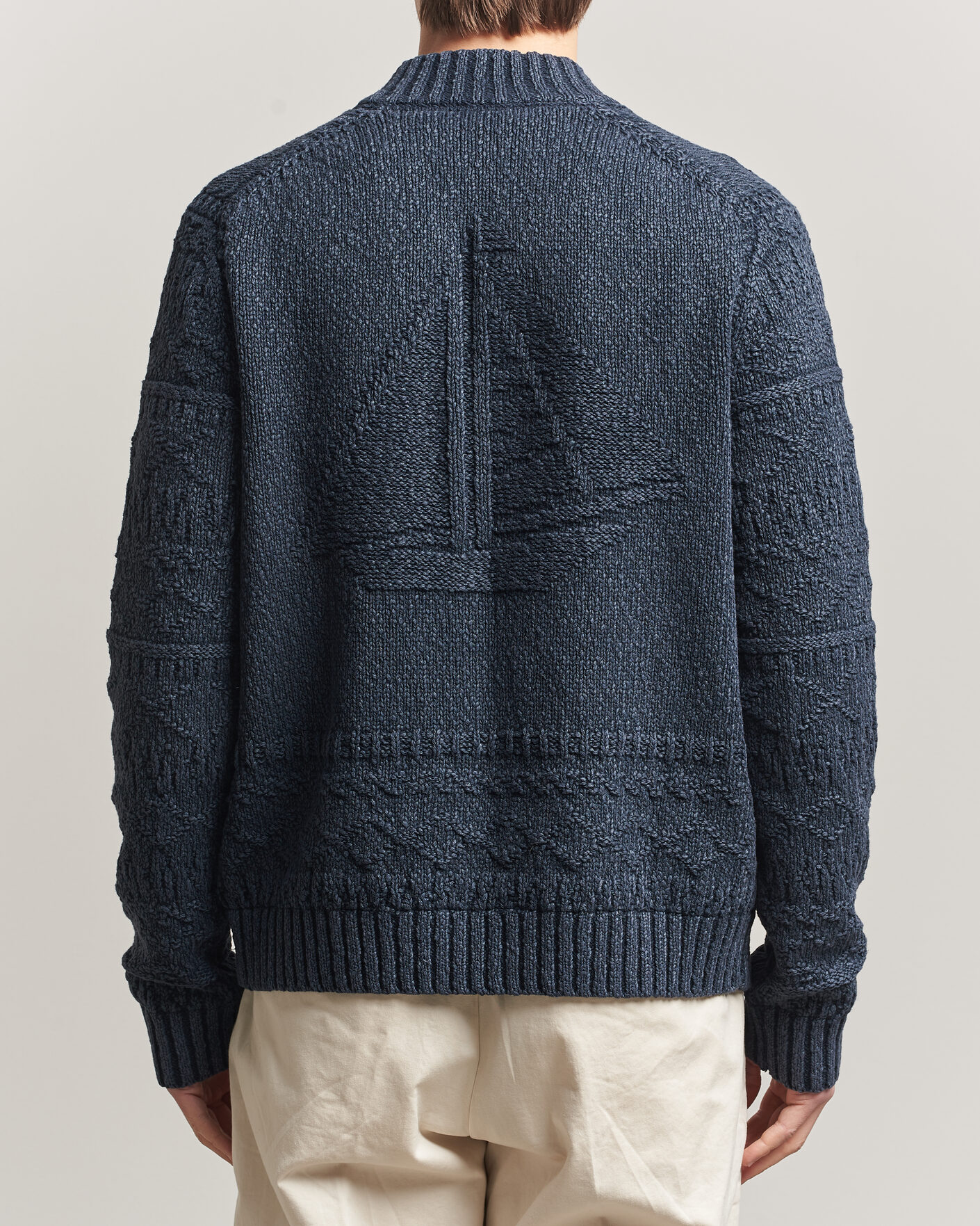 Herr | Tröjor | Morris | Chatham Knitted Jacket Navy