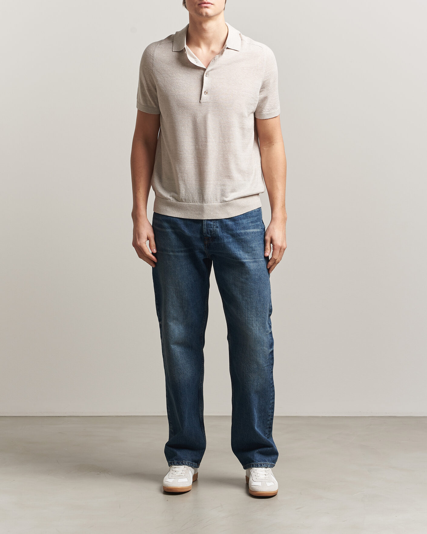 Herr | Pikéer | Morris | Colin Short Sleeve Polo Shirt Khaki