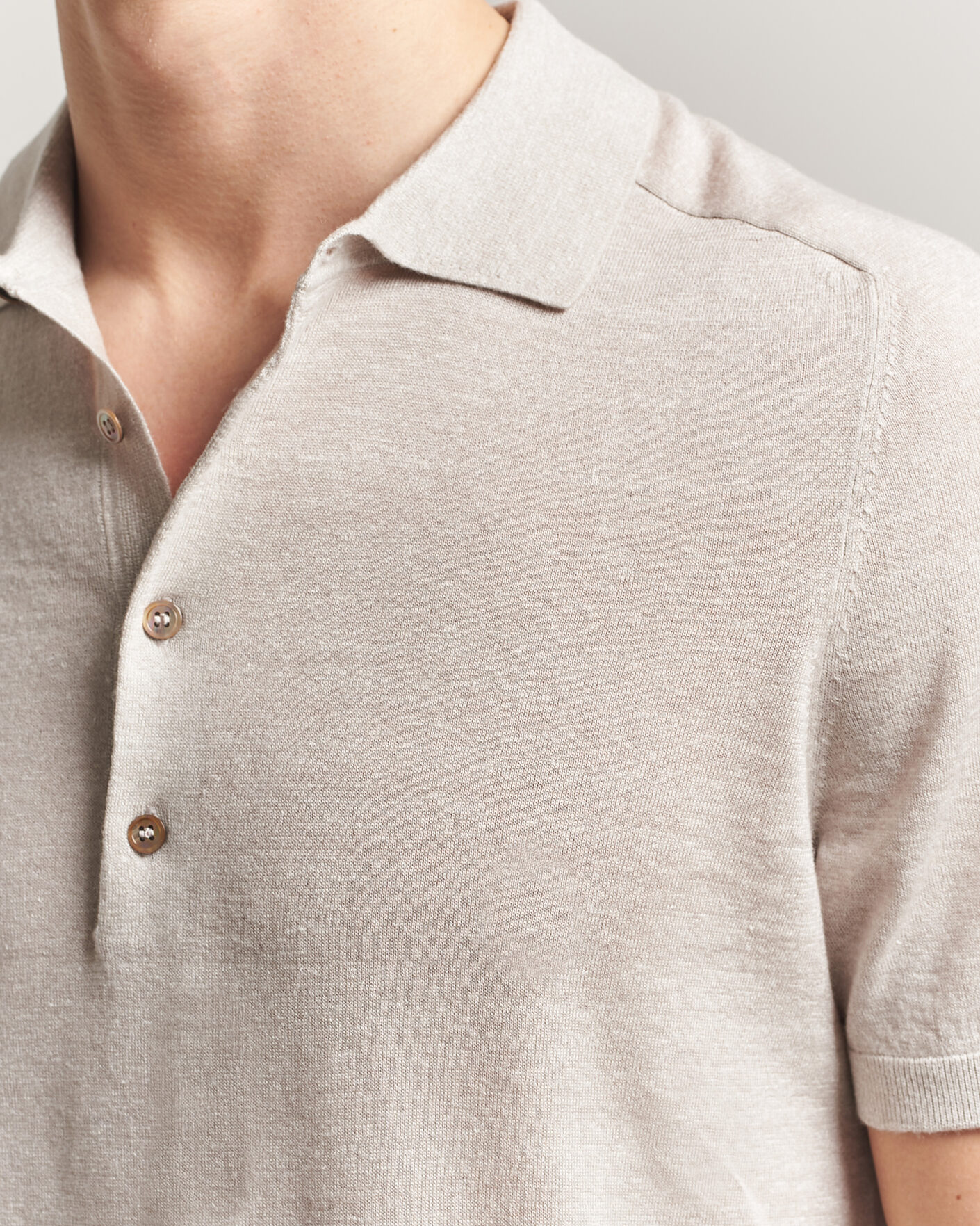 Herr | Pikéer | Morris | Colin Short Sleeve Polo Shirt Khaki