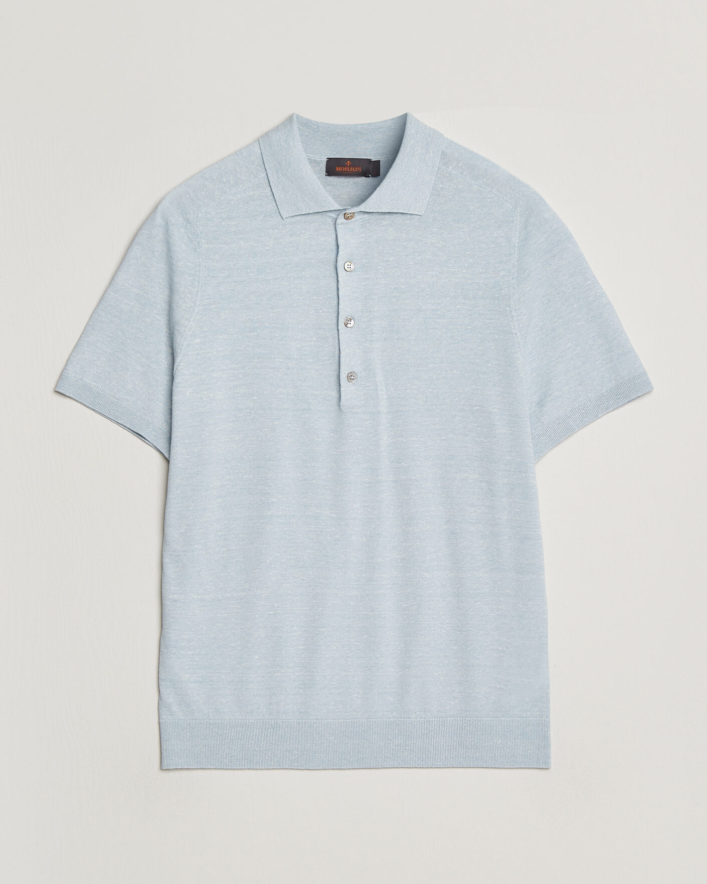 Herr | Pikéer | Morris | Colin Short Sleeve Polo Shirt Light Blue