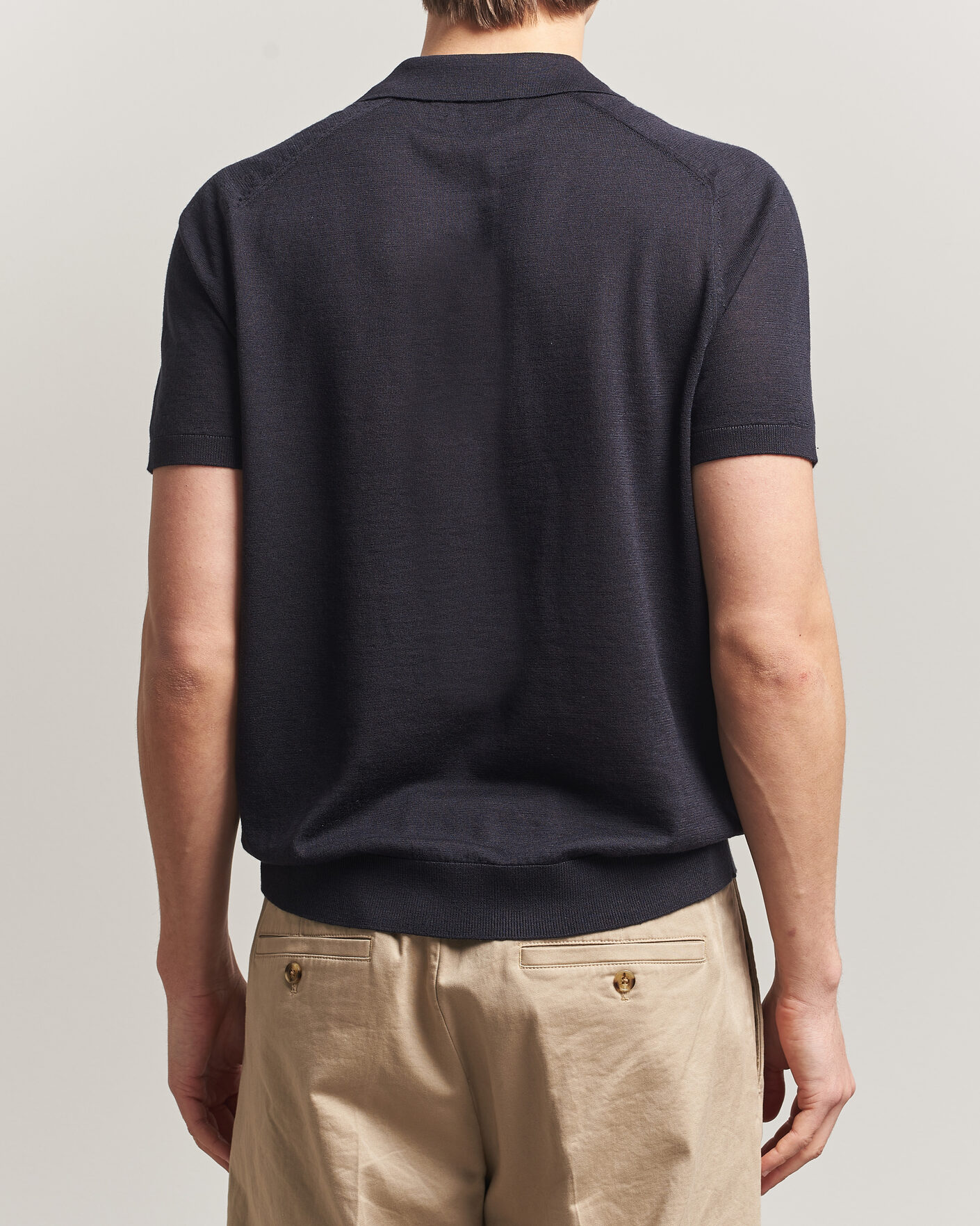 Herr | Pikéer | Morris | Colin Short Sleeve Polo Shirt Navy