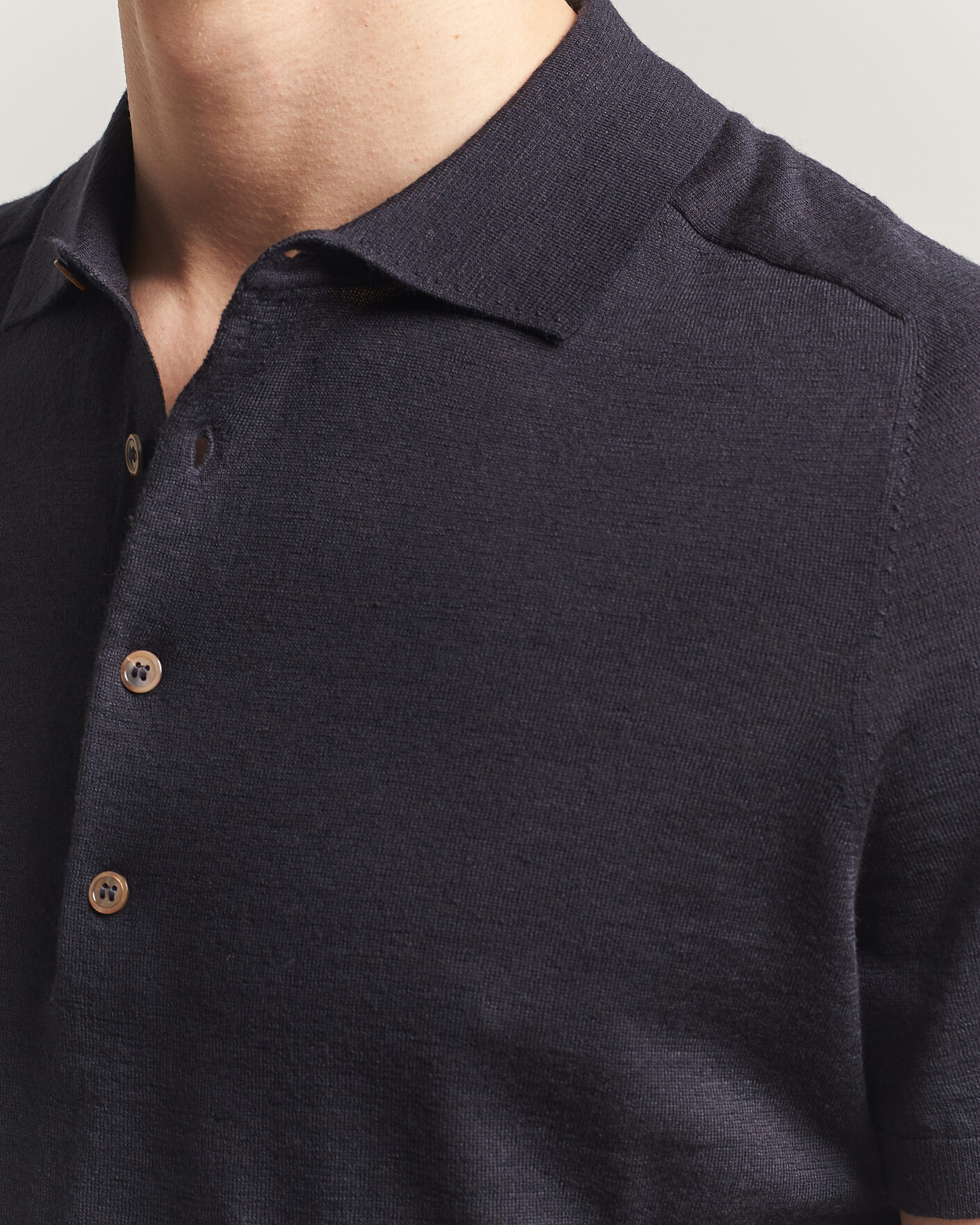 Herr | Pikéer | Morris | Colin Short Sleeve Polo Shirt Navy