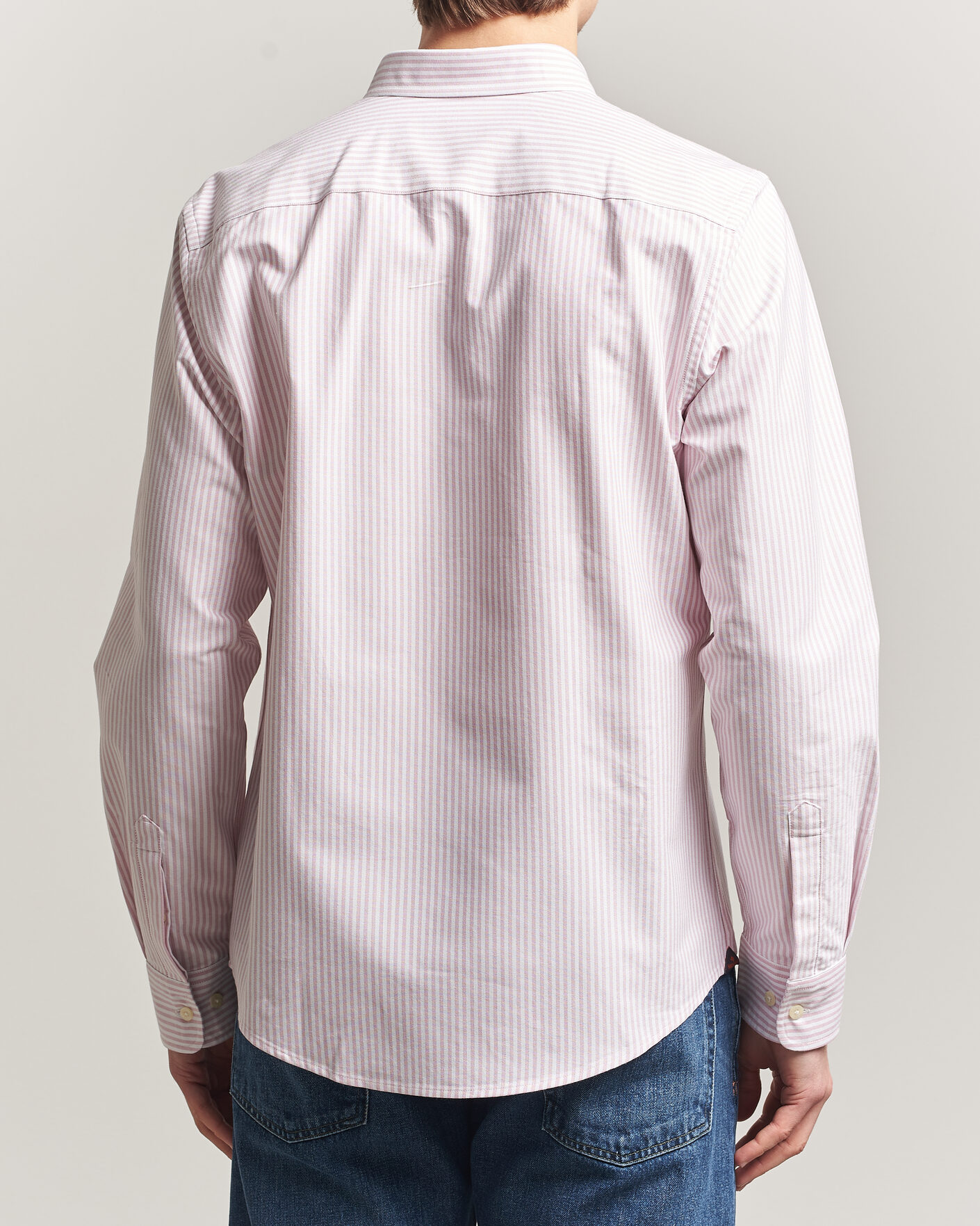 Herr | Skjortor | Morris | Douglas Striped Oxford Shirt Pink